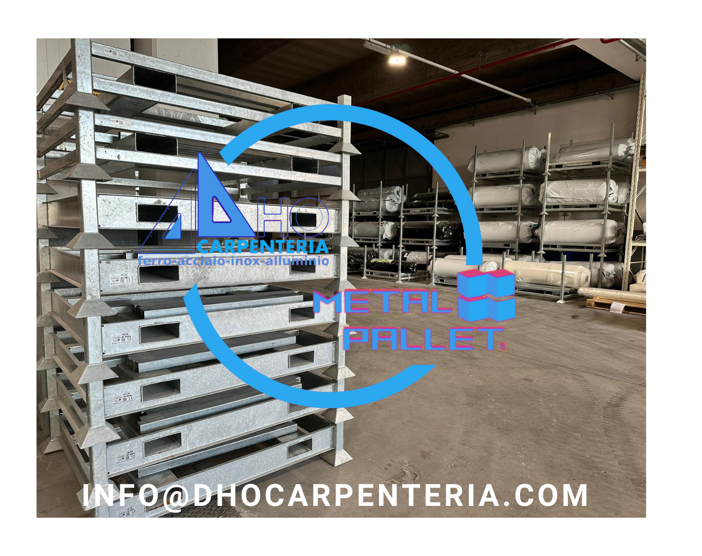METALPALLET IMPILABILI TRASPORTABILI SALVASPAZIO in vendita - foto 3