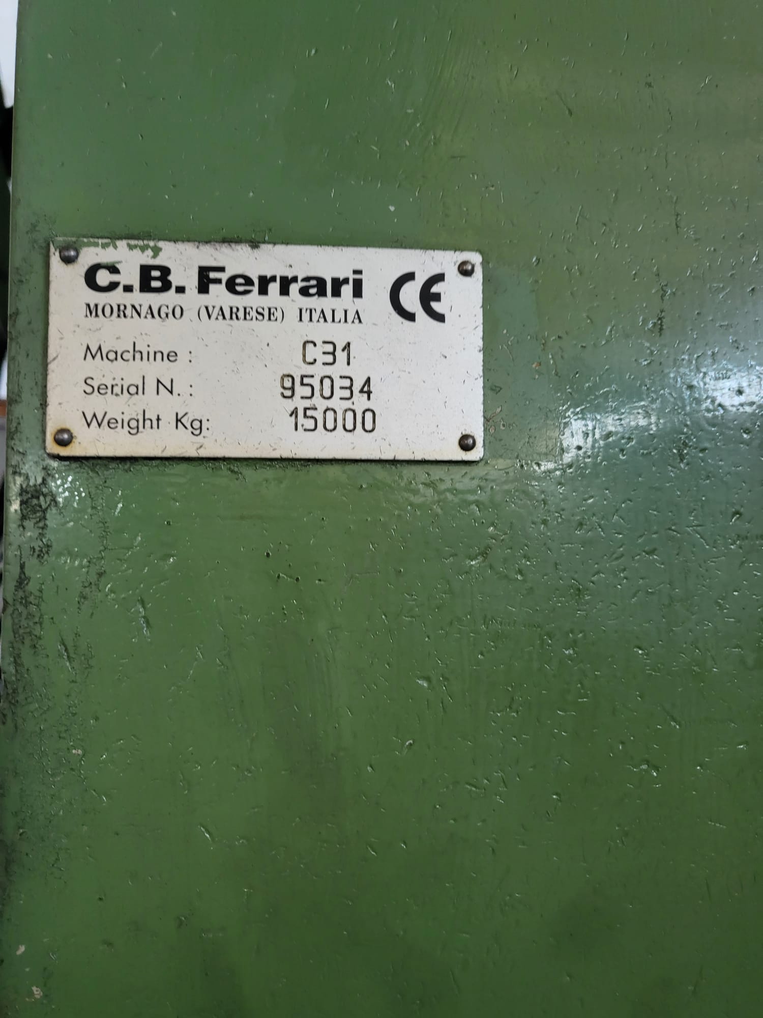 Centro Di Lavoro C.B. Ferrari  Mod. C 31 in vendita - foto 6