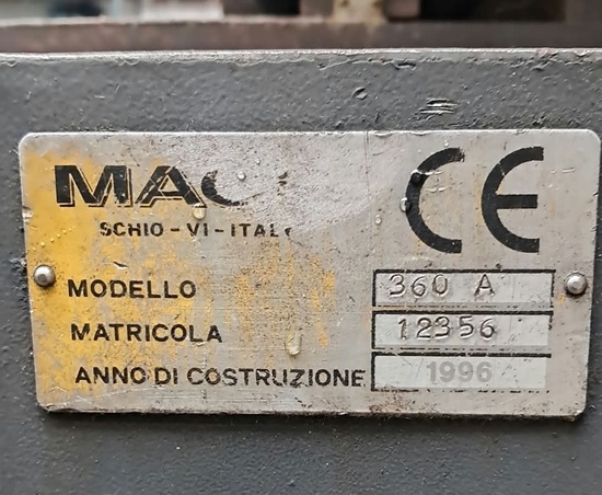 SEGHETTO A NASTRO   MACC MODELLO : SPECIAL 360 A    in vendita - foto 3
