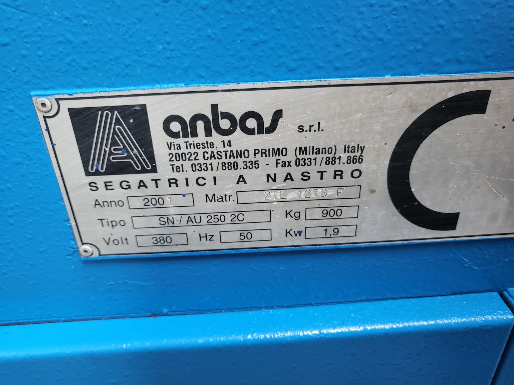 SEGHETTO AMBAS  TIPO AUTOMATICO  MODELLO: SN/AU 250 2C in vendita - foto 3