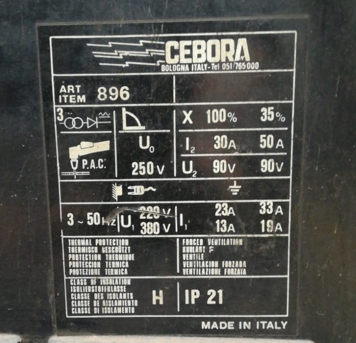 TAGLIO PLASMA 	 CEBORA MOD. PROF 50 in vendita - foto 4
