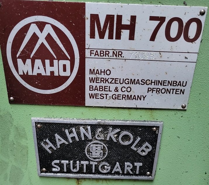 FRESA PER STAMPISTI  MAHO  MOD. MH 700 in vendita - foto 8