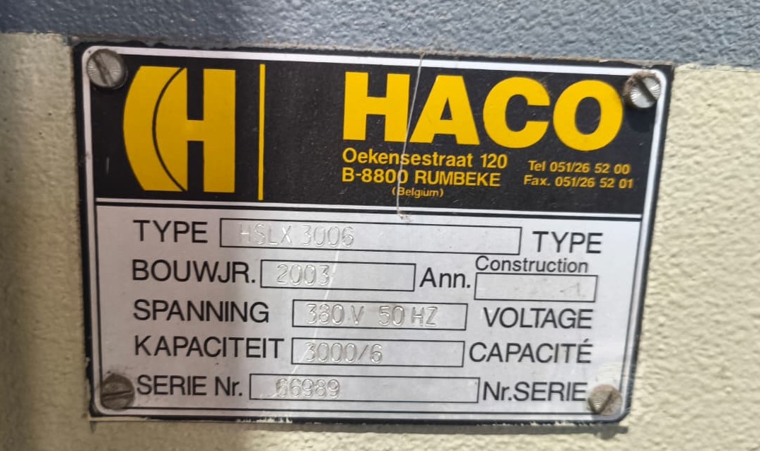 CESOIA HACO  3000 X 6  IDRAULICA  in vendita - foto 4