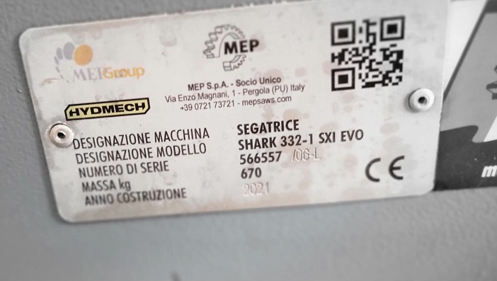 Seghetto Mep Modello Shark 332-1 Tipo Sxi Evo  in vendita - foto 3