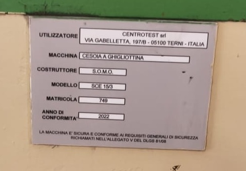 CESOIA SOMO  1500 X 3 MOD. SCE 15/3 in vendita - foto 4