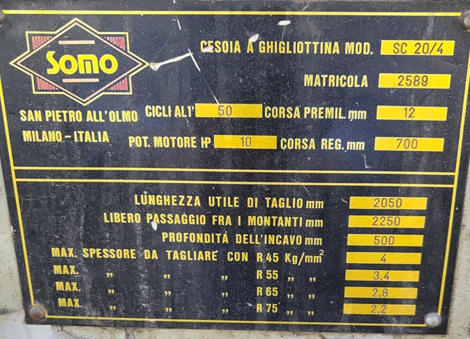 Cesoia  Somo  2000 X 4 in vendita - foto 3