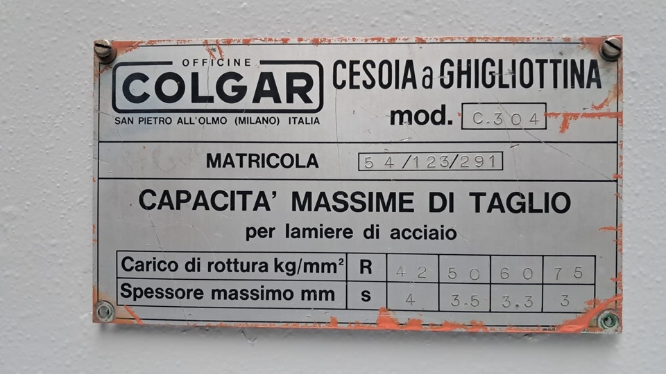 Cesoia  Colgar   3000 X 4/5 in vendita - foto 4