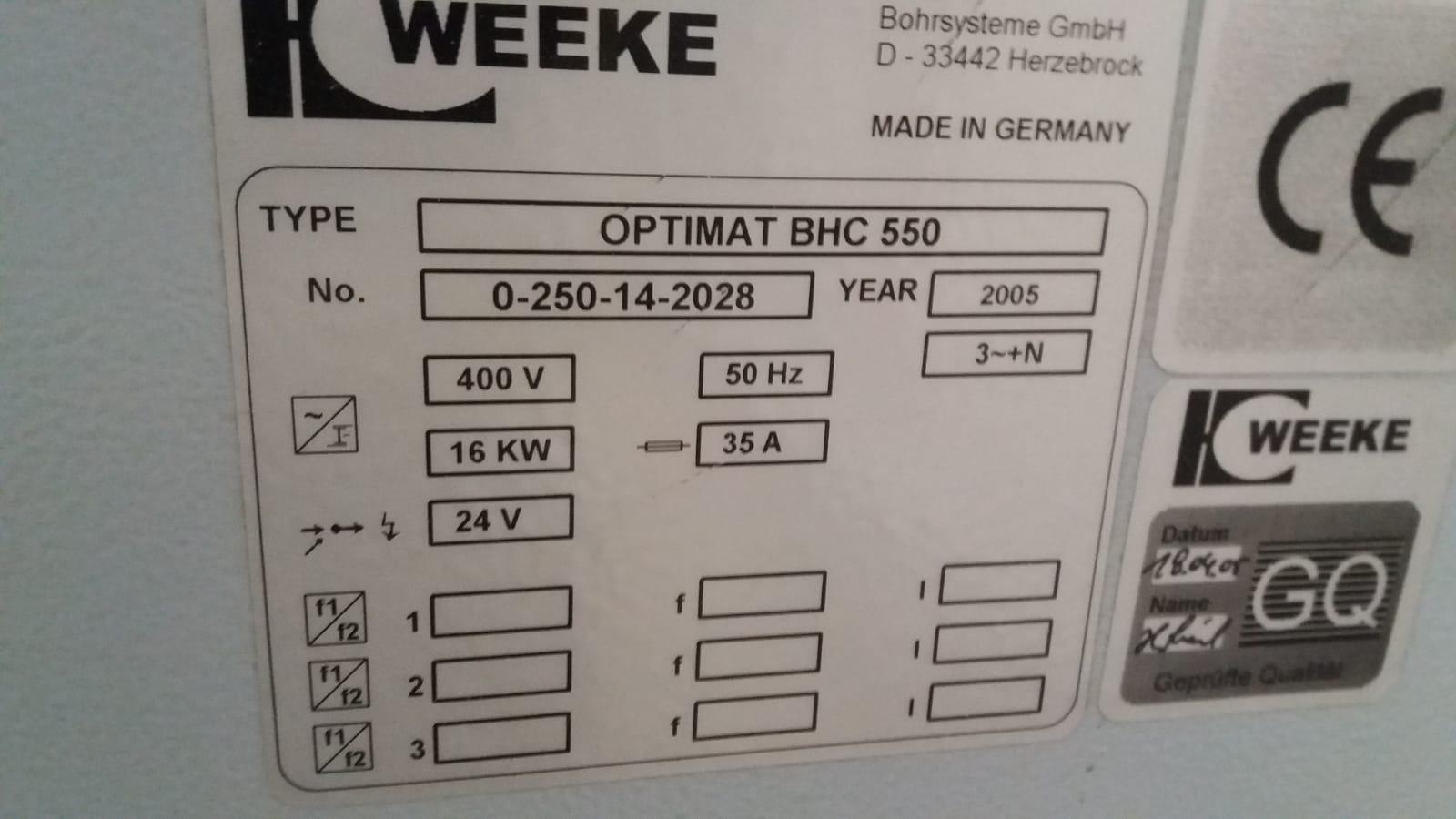 WEEKE HOMAG OPTIMAT BHC 550 in vendita - foto 11