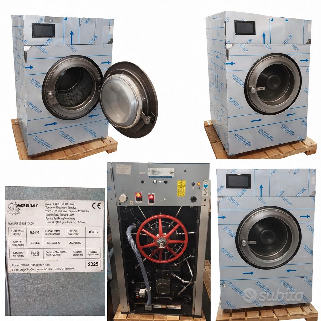 Lavatrice industriale Ms Gorup 17 kg nuova su bancale in vendita - foto 2