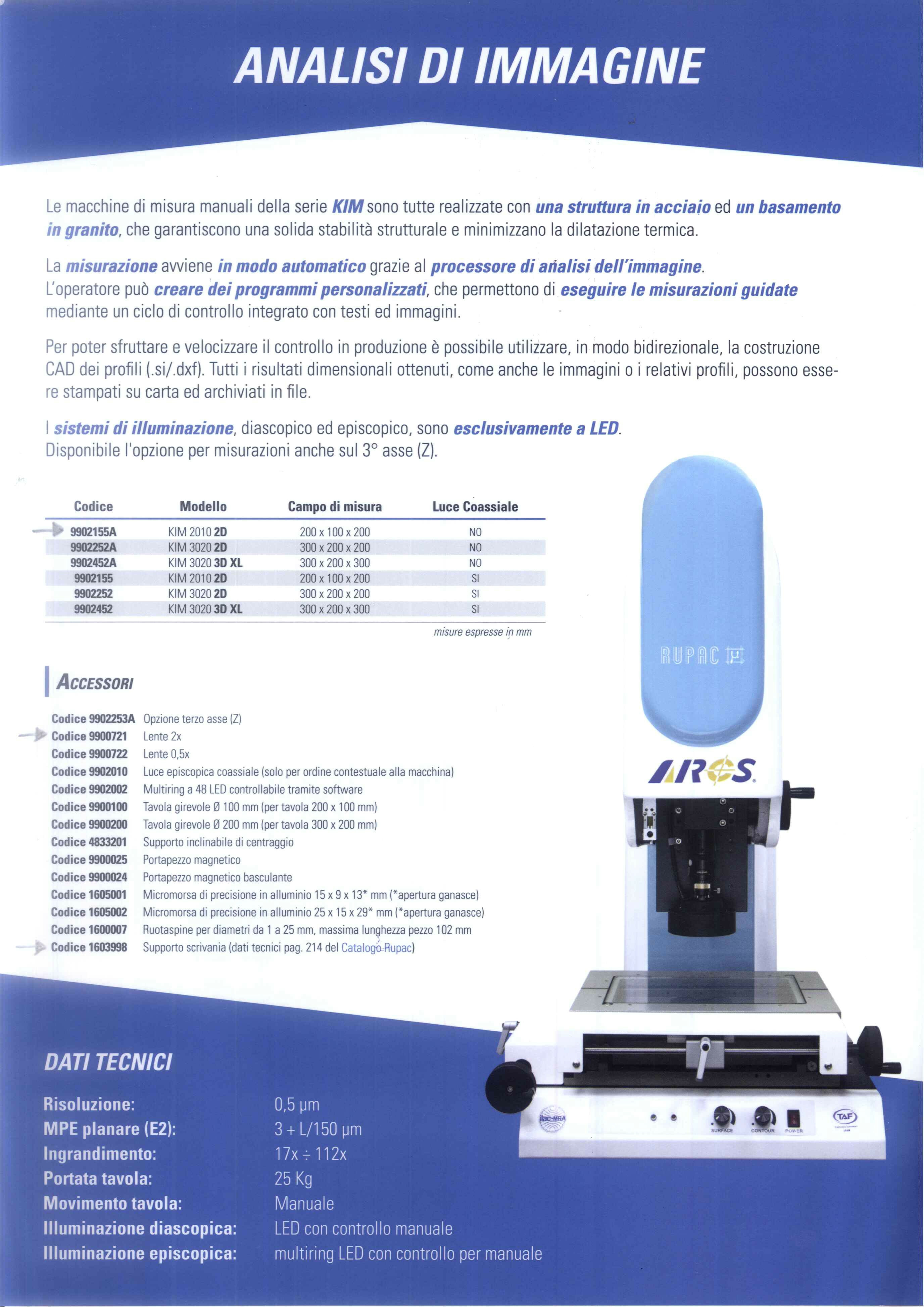 macchina di misura ottica Rupac in vendita - foto 3
