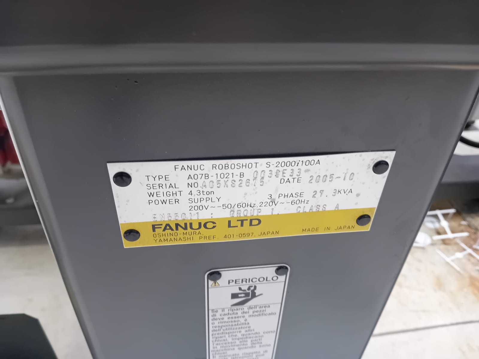 Pressa Elettrica FANUC 100 T (A) in vendita - foto 2