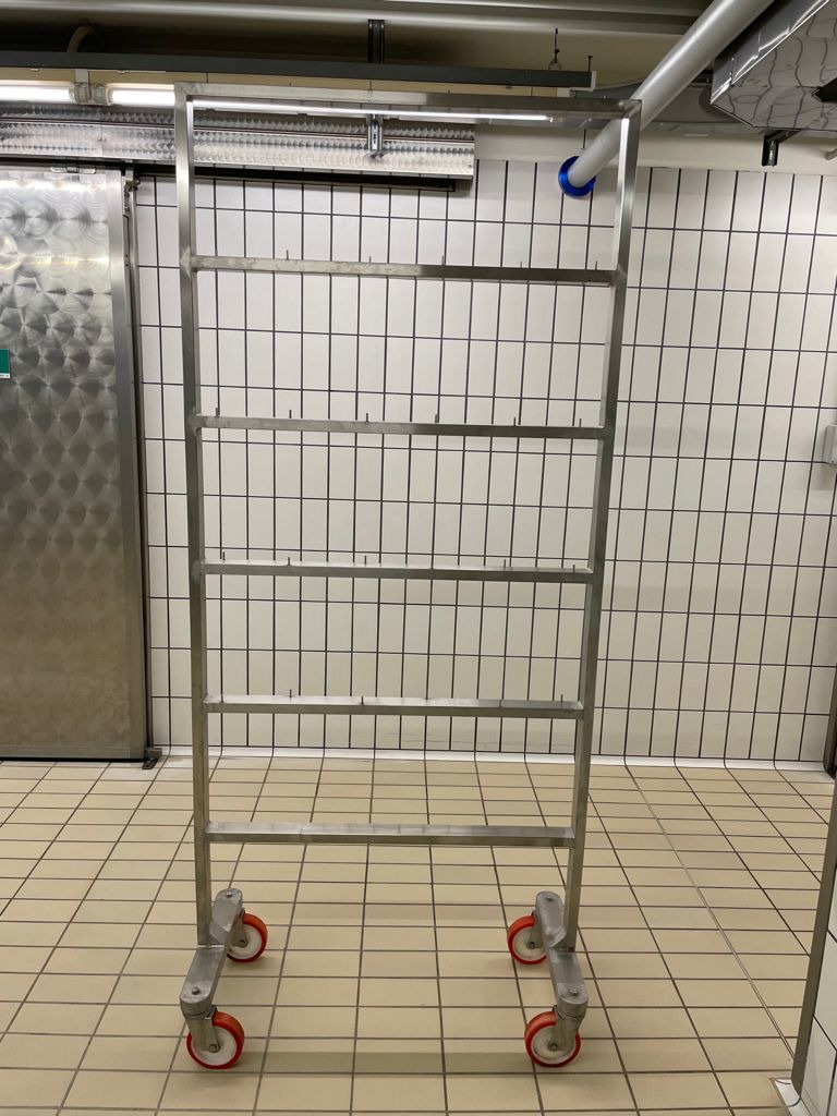 Carrello INOX Appendimento Prosciutti in vendita - foto 1