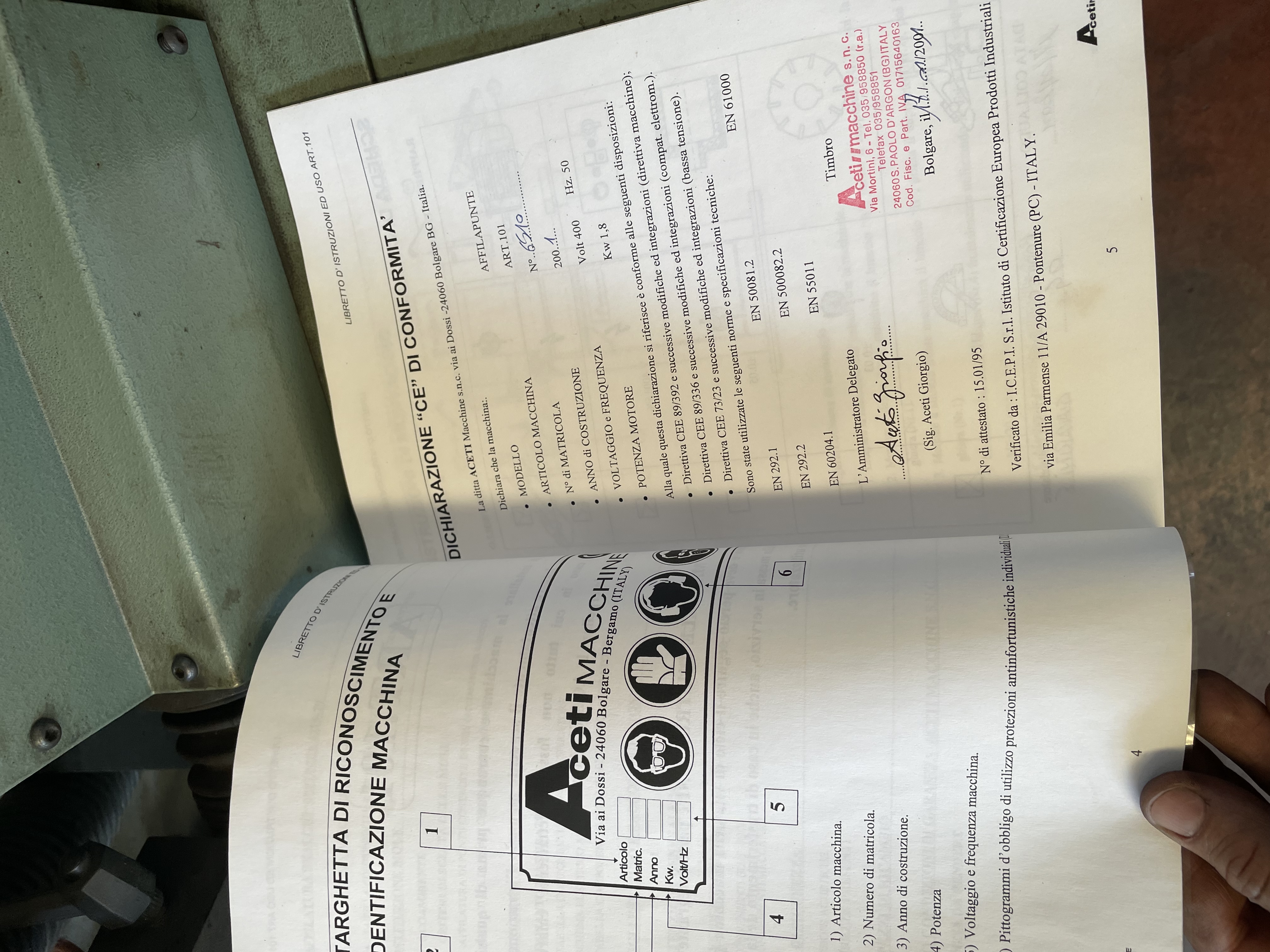 Affilapunte Aceti 101 in vendita - foto 3
