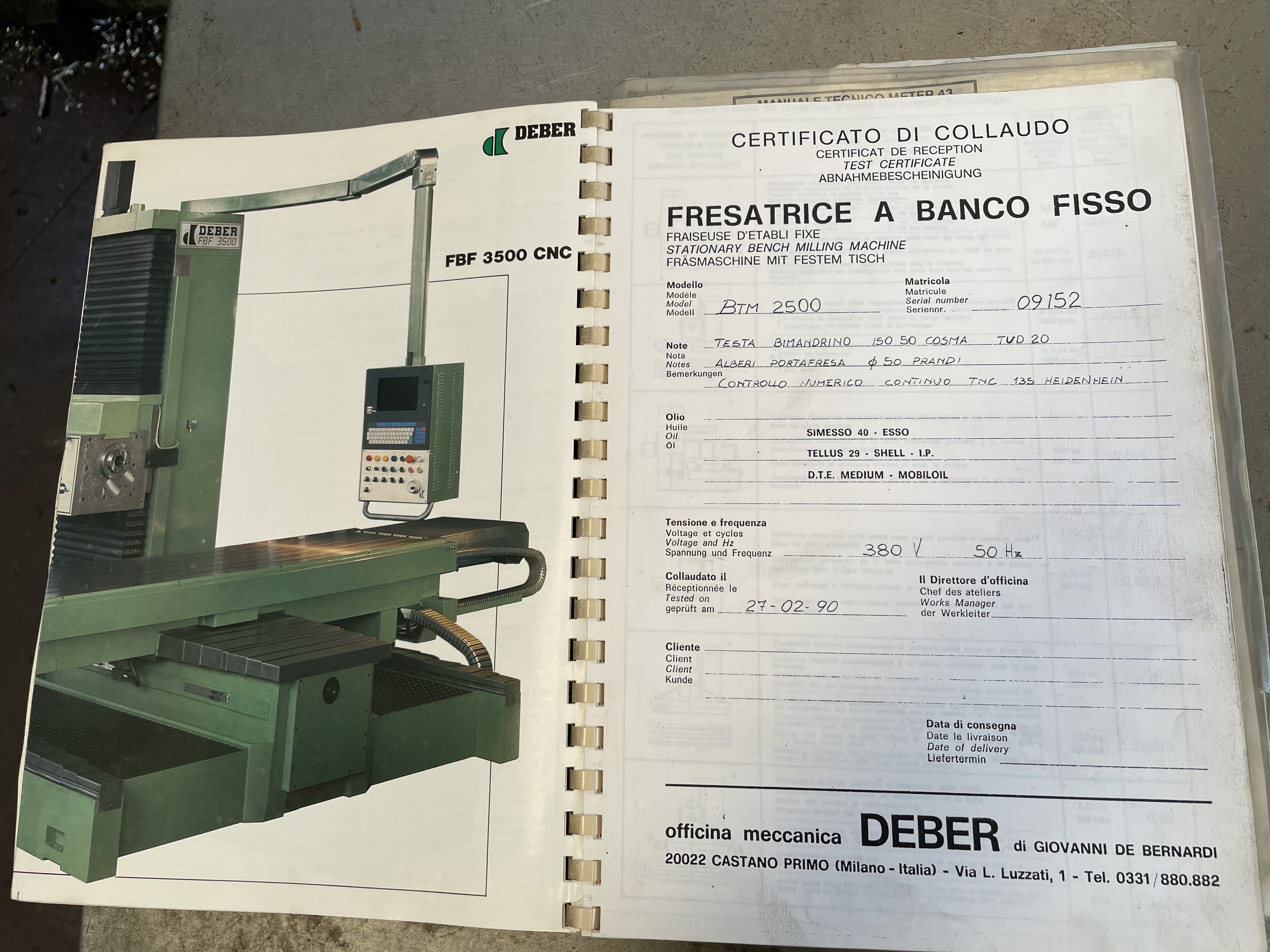 Deber BMT 2500 in vendita - foto 4