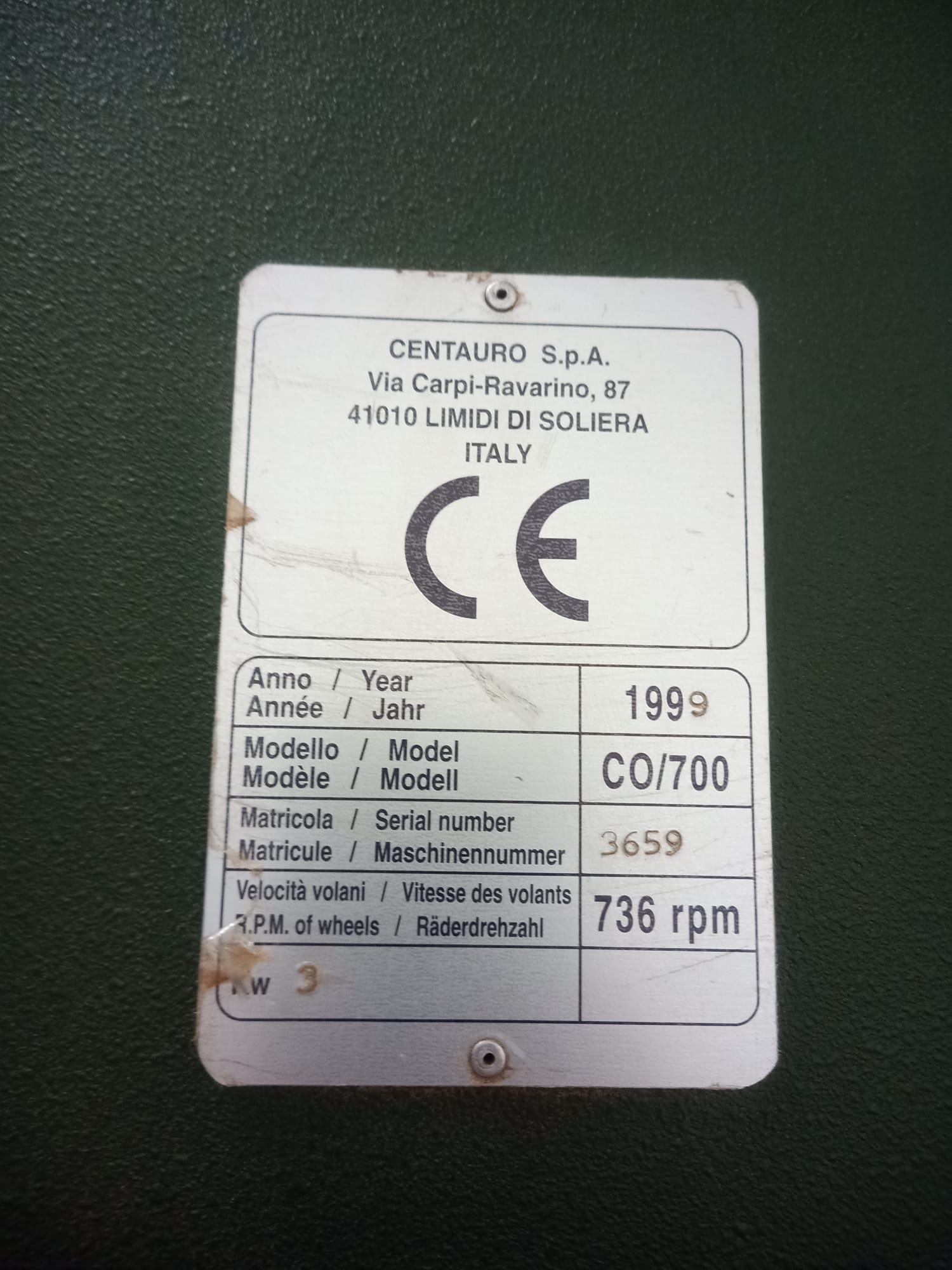Sega a nastro CENTAURO CO700 CE usata in vendita - foto 6