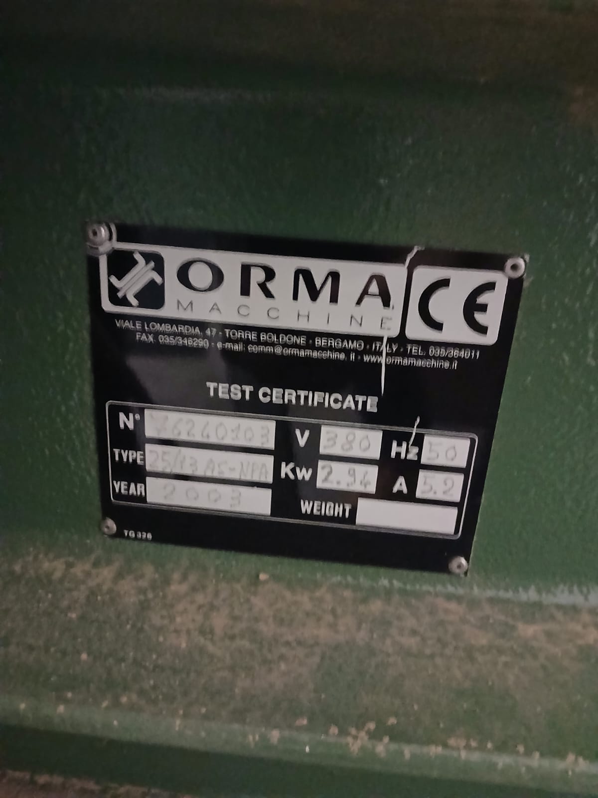 Pressa a caldo ORMA 25/13 AS-NPA usata CE in vendita - foto 8