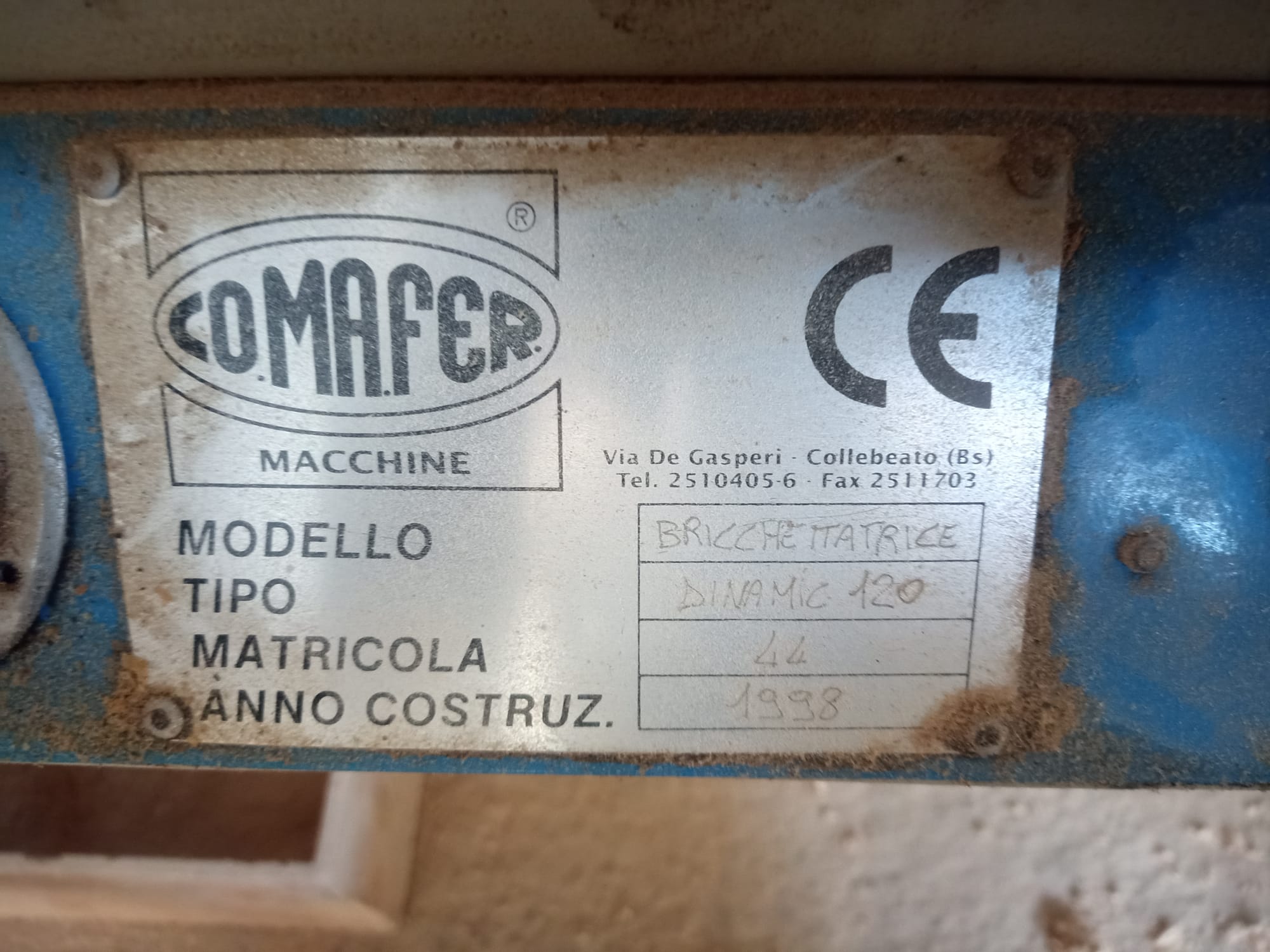 Bricchettatrice COMAFER DINAMIC 120 CE usata in vendita - foto 4