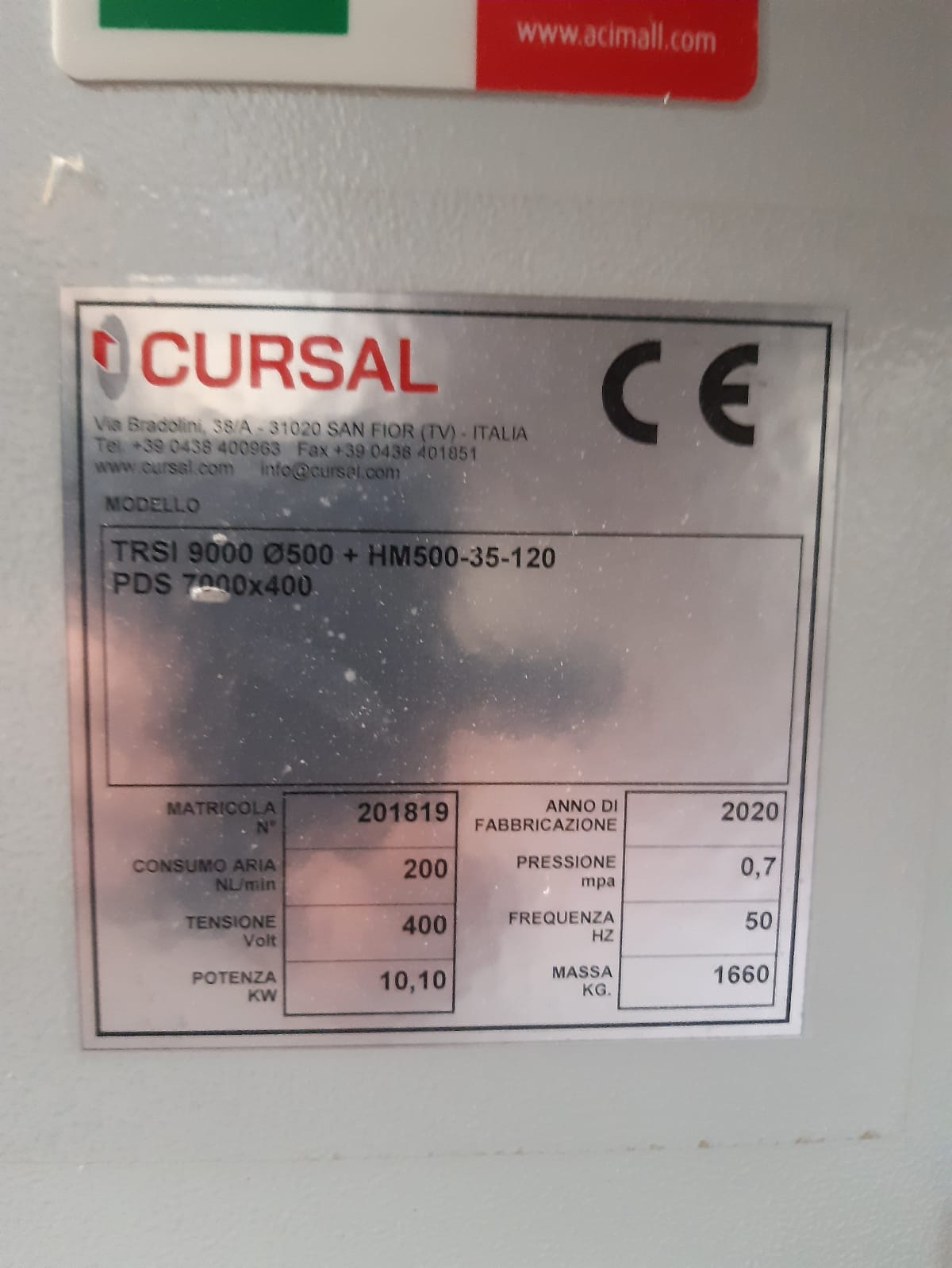Troncatrice a spintore CURSAL TRSI9000 usata in vendita - foto 9