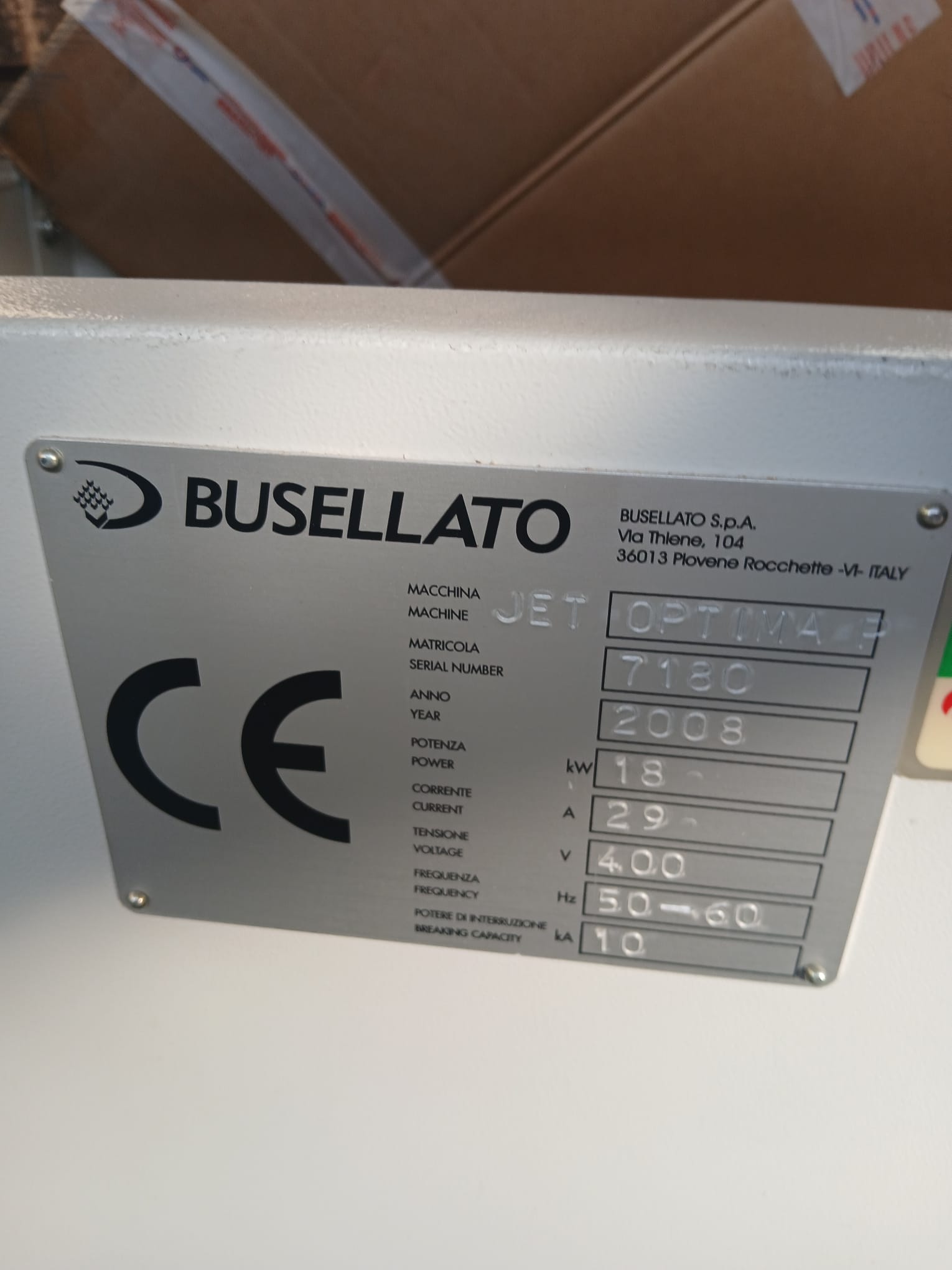 Centro di lavoro BUSELLATO JET OPTIMA P a 4 assi usato in vendita - foto 15
