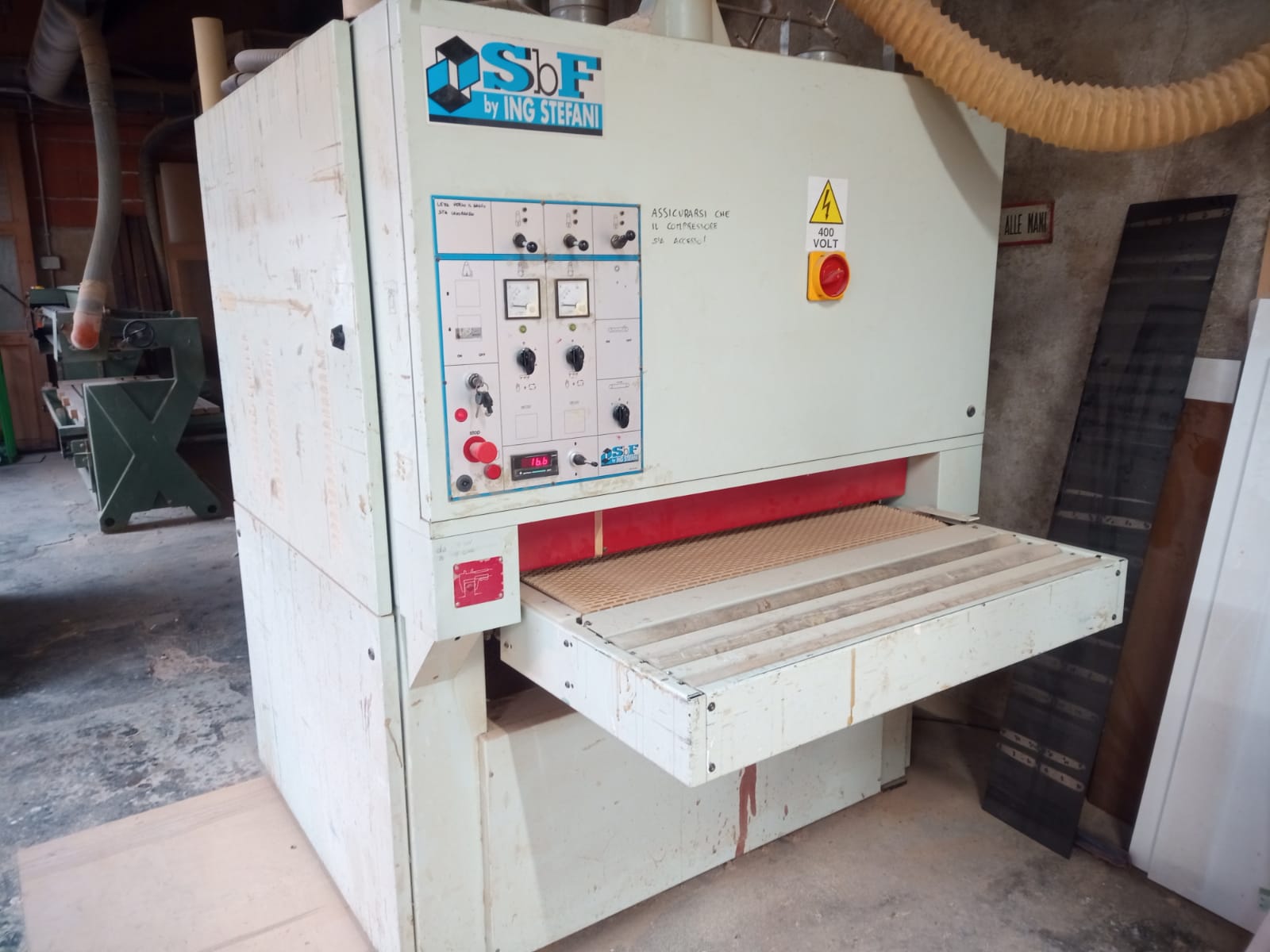 Calibratrice SBF 3W-586 da 1100mm con 3 nastri usata in vendita - foto 1