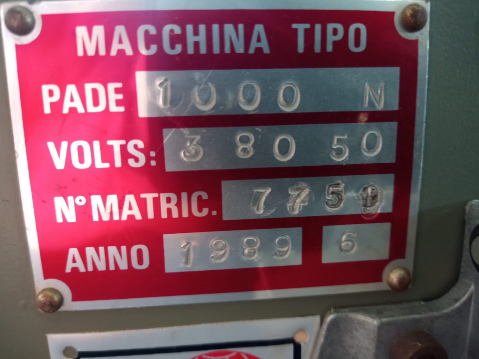 Intesta-fresa-fora PADE 1000/N usata in vendita - foto 11