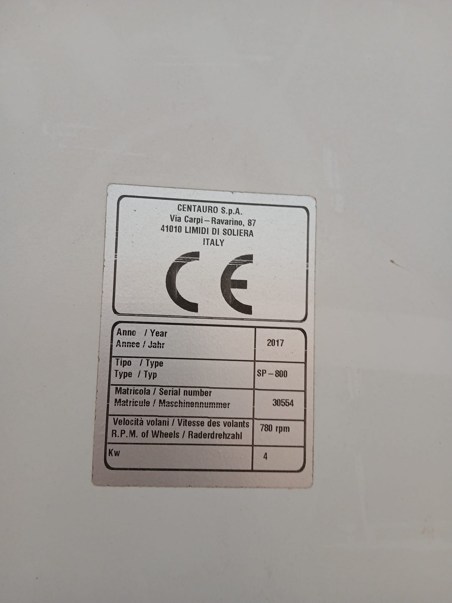 Sega a nastro CENTAURO SP800 CE usata in vendita - foto 9