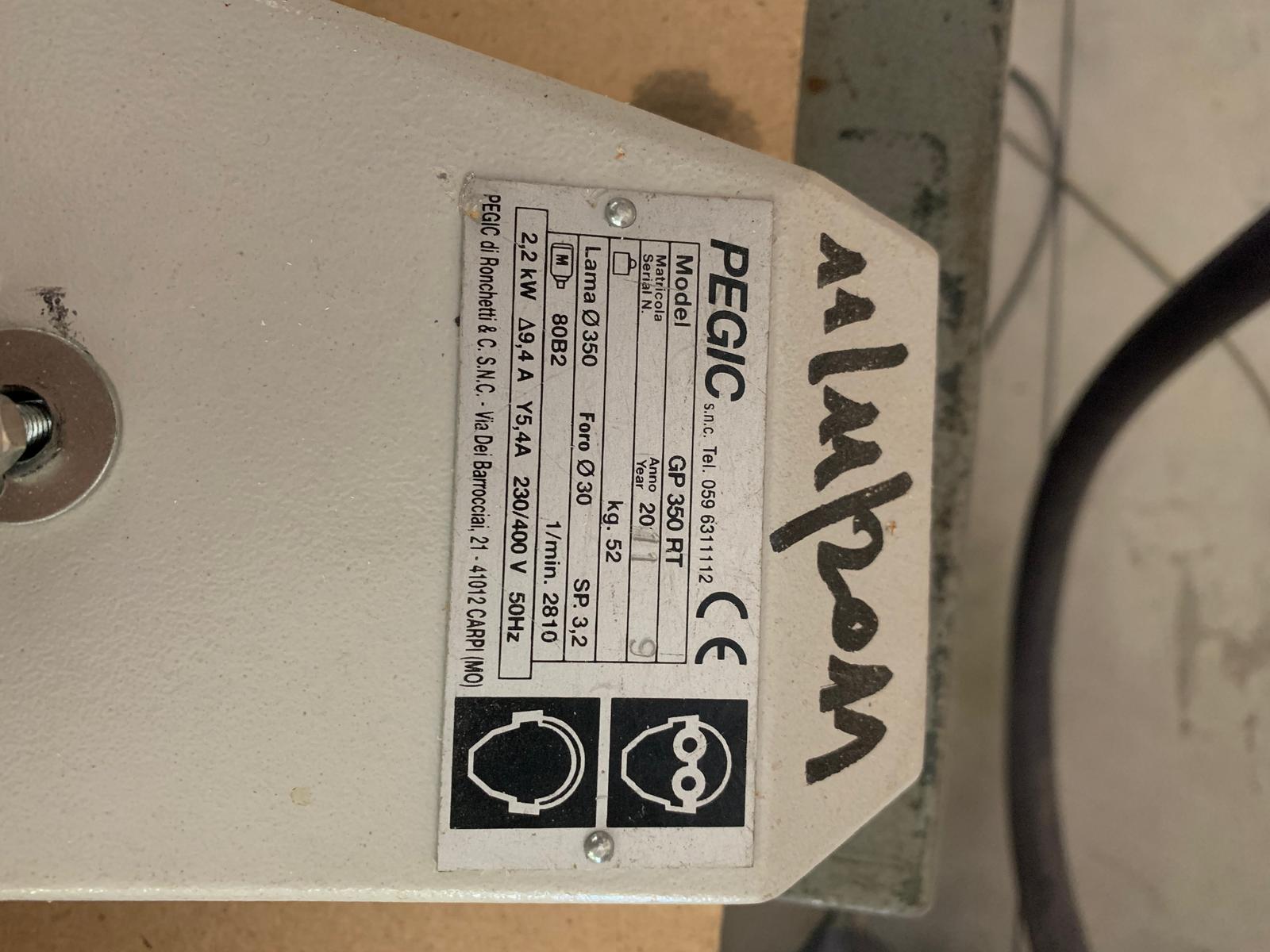 Troncatrice PEGIC GP350RT con base in lamiera in vendita - foto 3