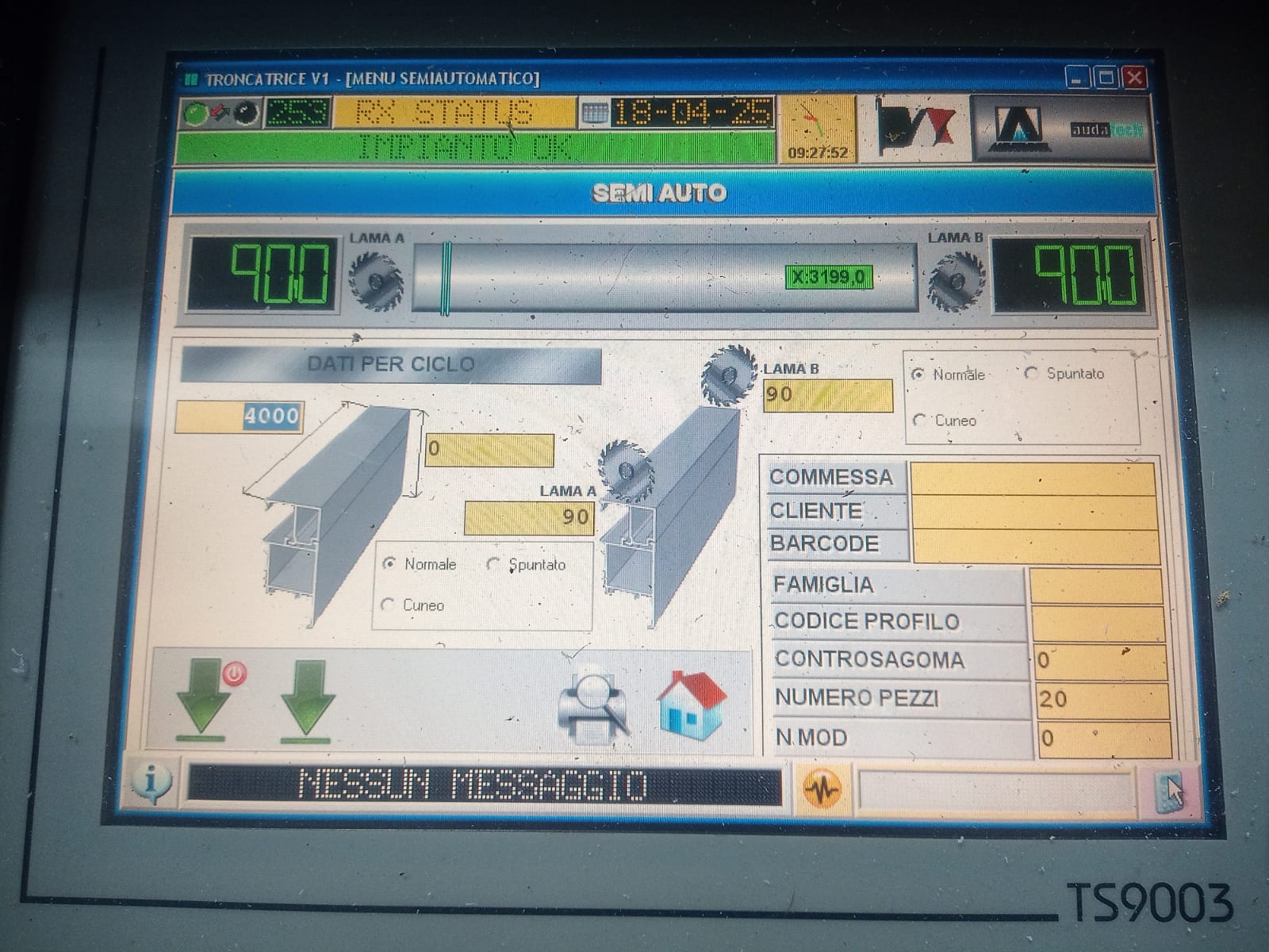 Troncatrice CNC doppia testa AUDATECH DH550 usata in vendita - foto 14