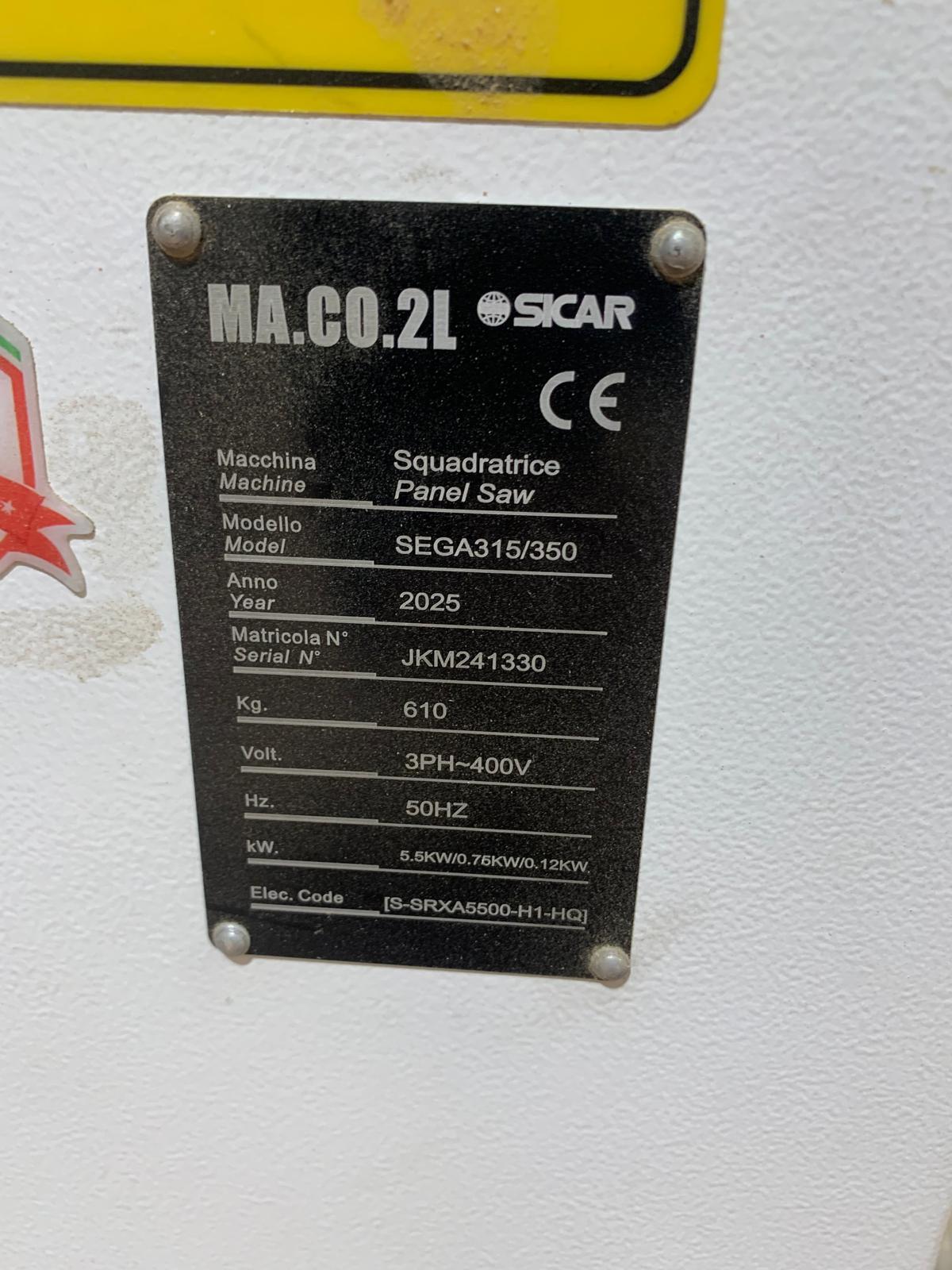 Squadratrice SICAR SEGA 350 seminuova CE in vendita - foto 15