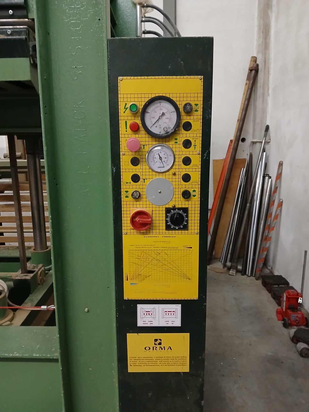 Pressa a caldo ORMA 25/13 AS-NPA usata CE in vendita - foto 4