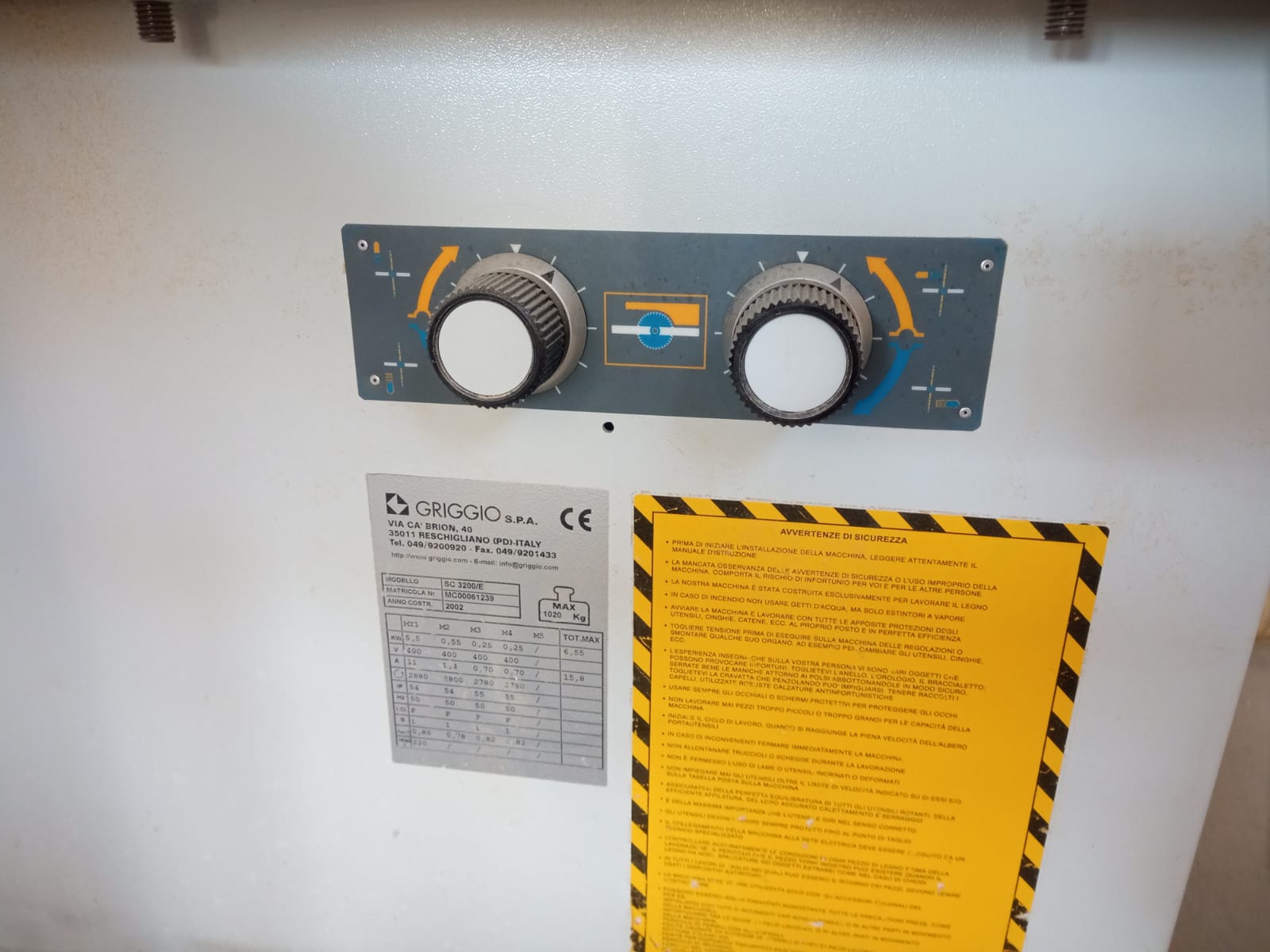 Squadratrice GRIGGIO SC-E 3800 usata CE in vendita - foto 8