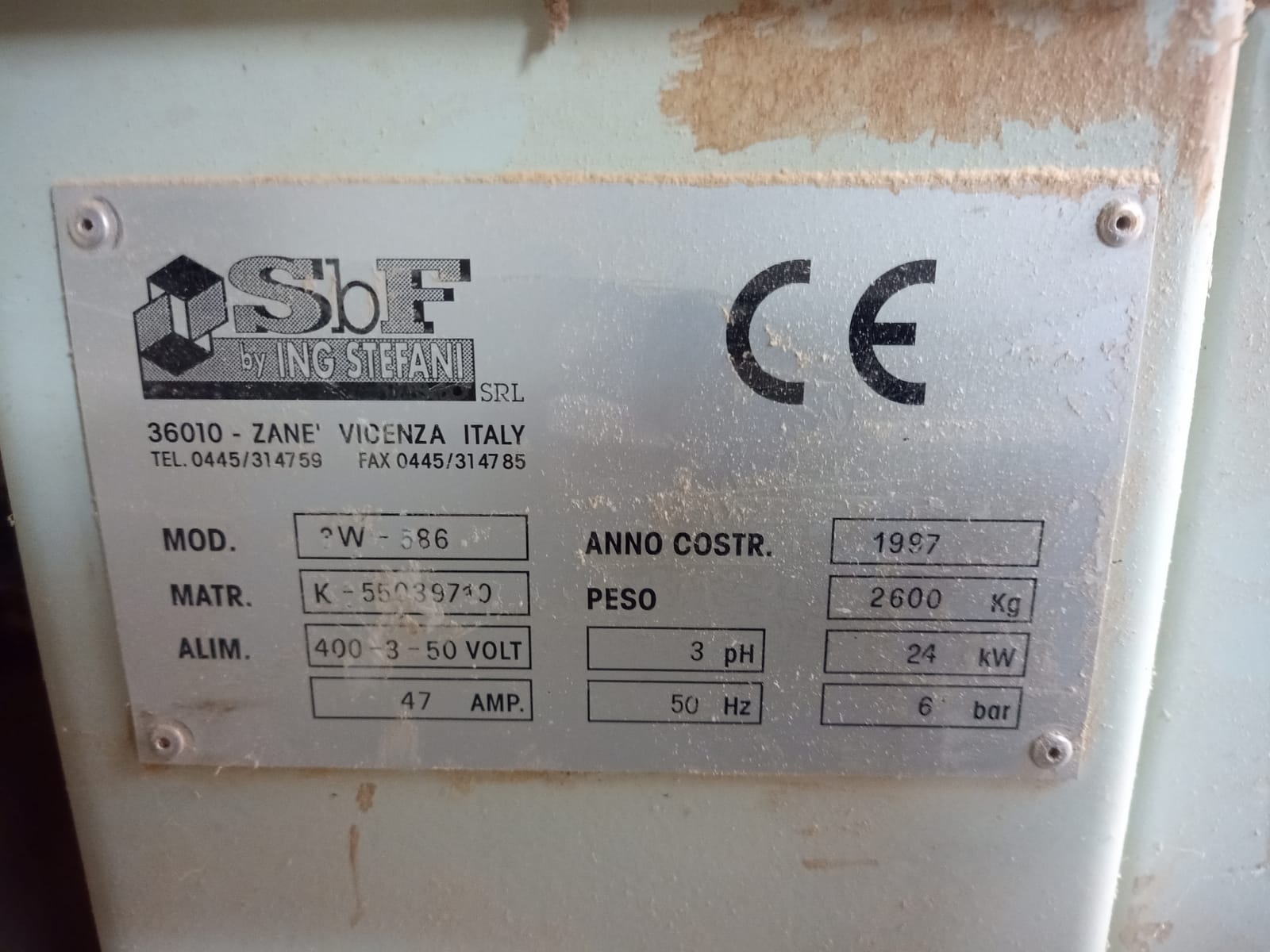 Calibratrice SBF 3W-586 da 1100mm con 3 nastri usata in vendita - foto 10