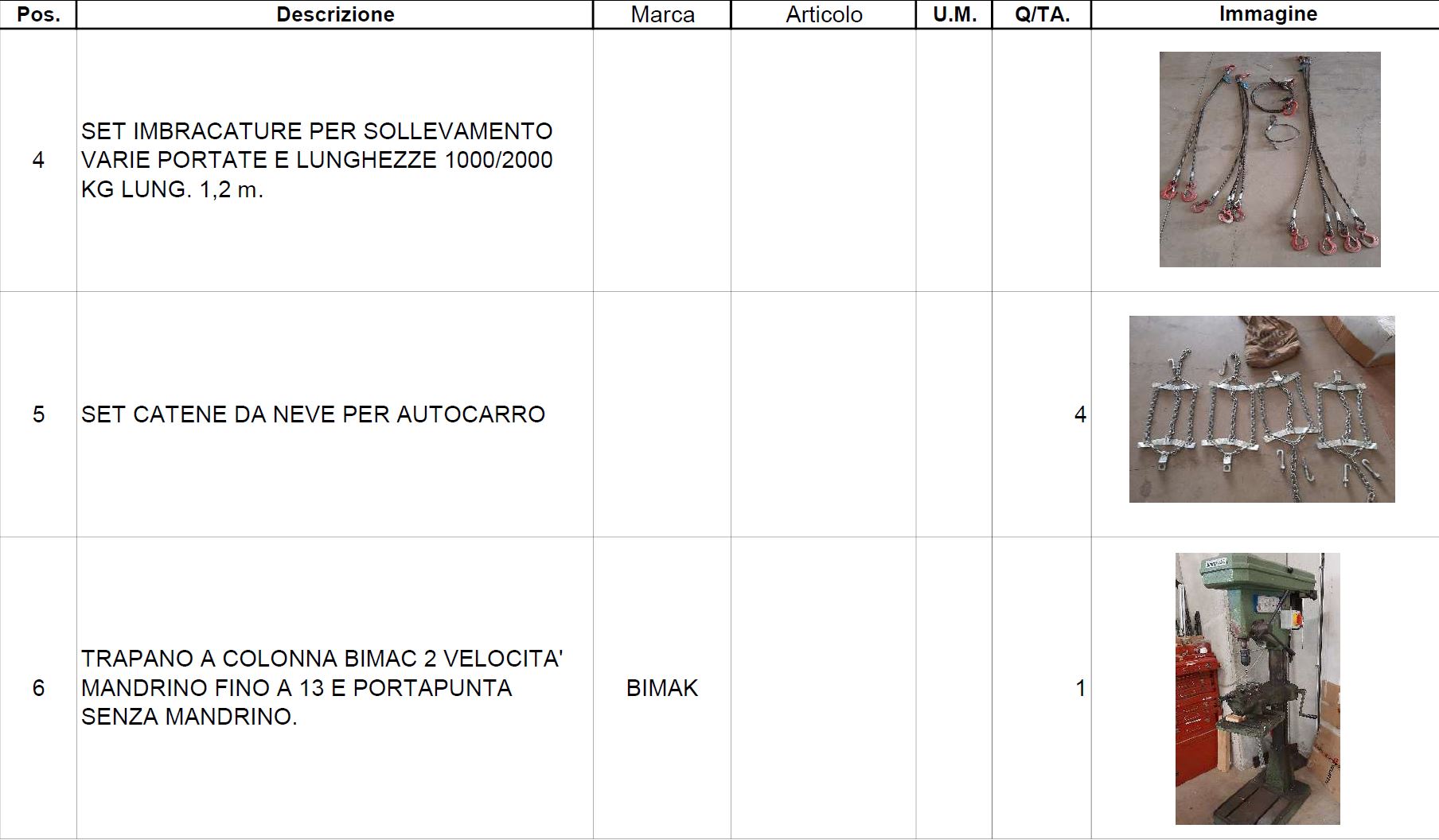 STOCK DI ATTREZZATURA INDUSTRIALE in vendita - foto 12