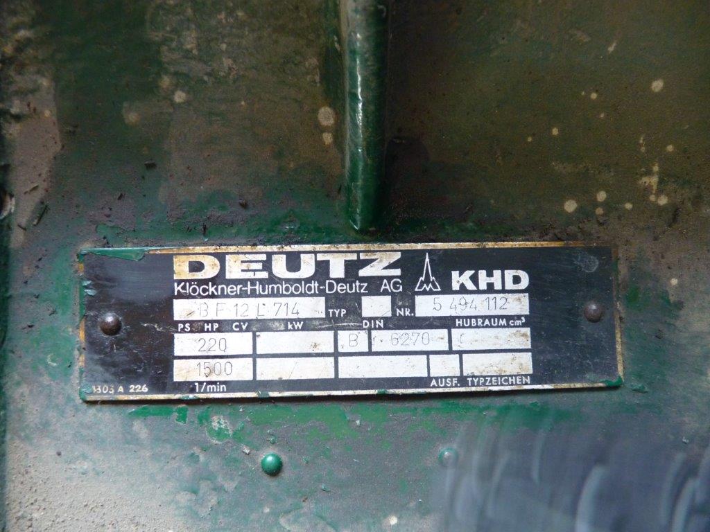 gruppo elettrogeno 175 kVA DEUTZ 12 cilindri  in vendita - foto 3