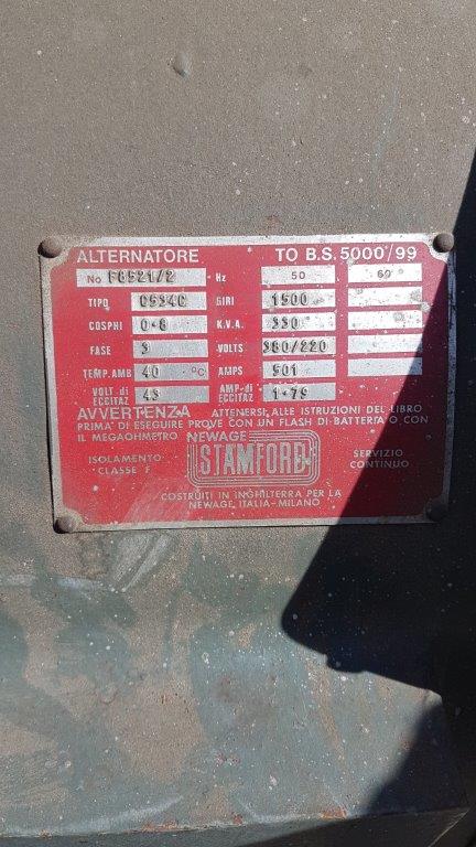 Gruppo elettrogeno 330KVA Mercedes in vendita - foto 4