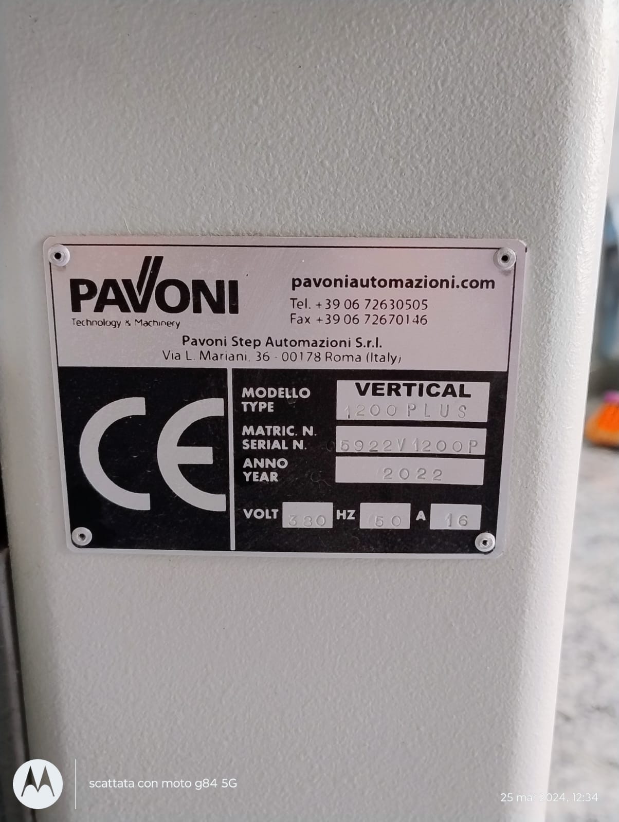 Pavoni 1200 plus in vendita - foto 6
