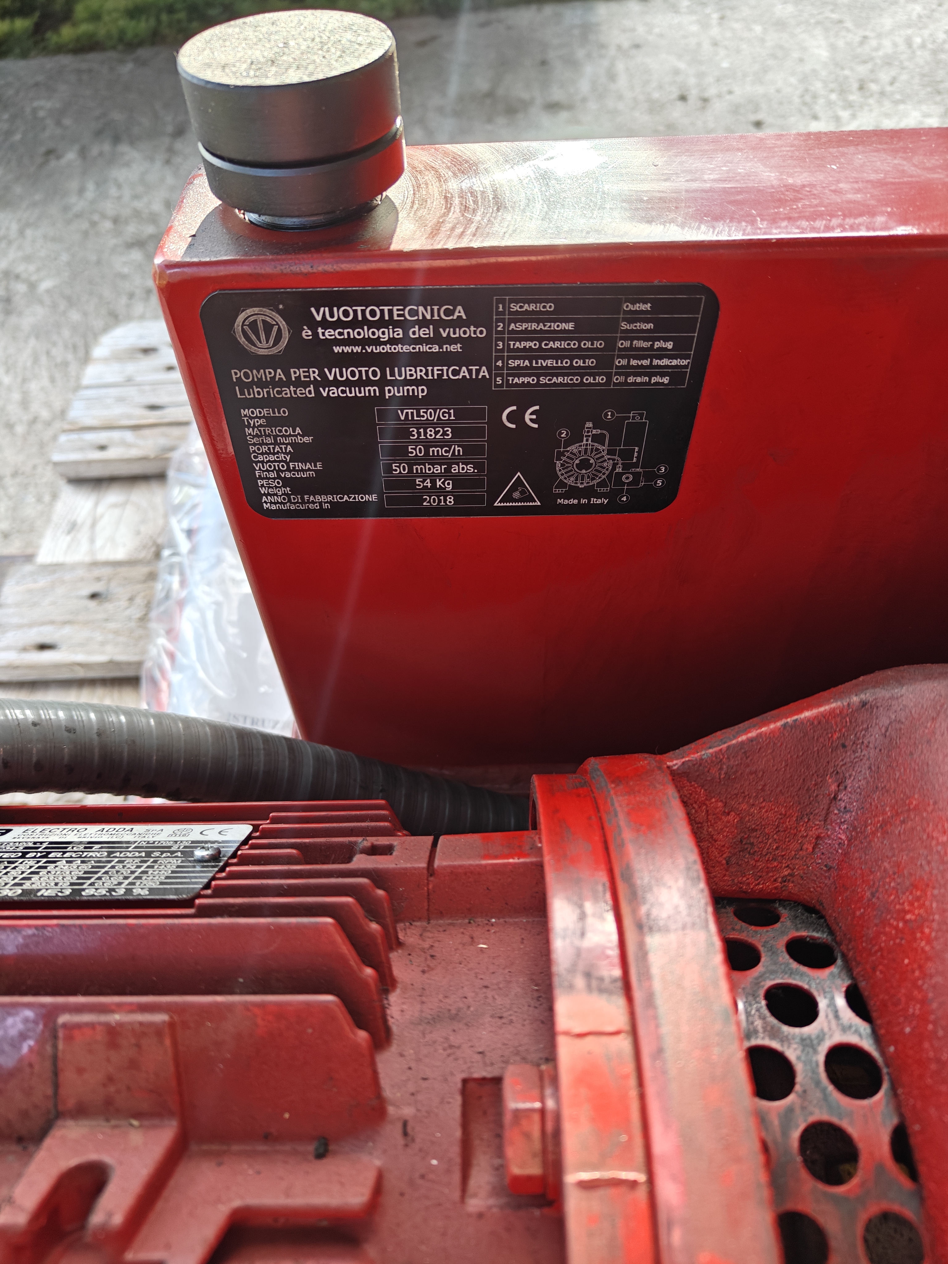 Pompa del vuoto vuototecnica vtl50  in vendita - foto 4