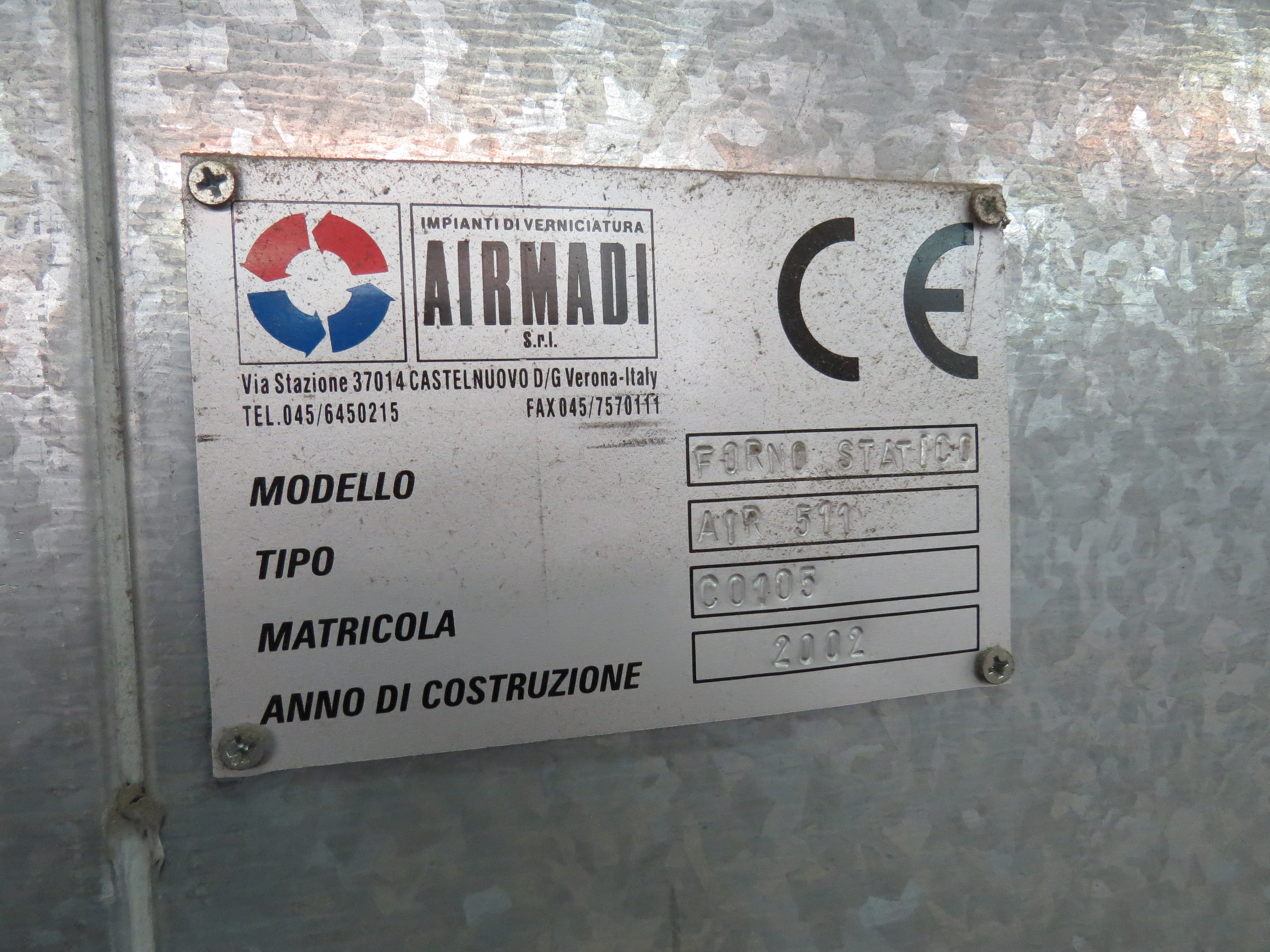 Forno statico di essicazione AIRMADI Mod. AIR511 in vendita - foto 4