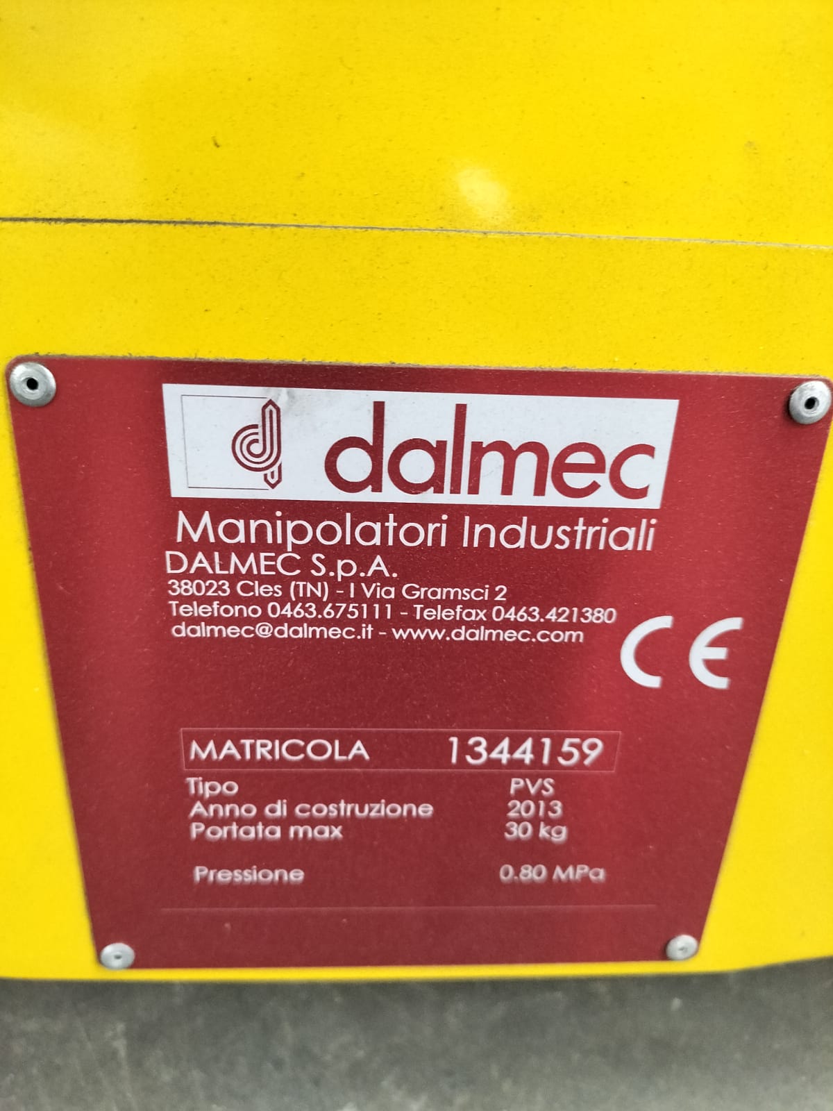 DALMEC POSIVEL PVS  MANIPOLATORE PNEUMATICO INDUSTRIALE in vendita - foto 2