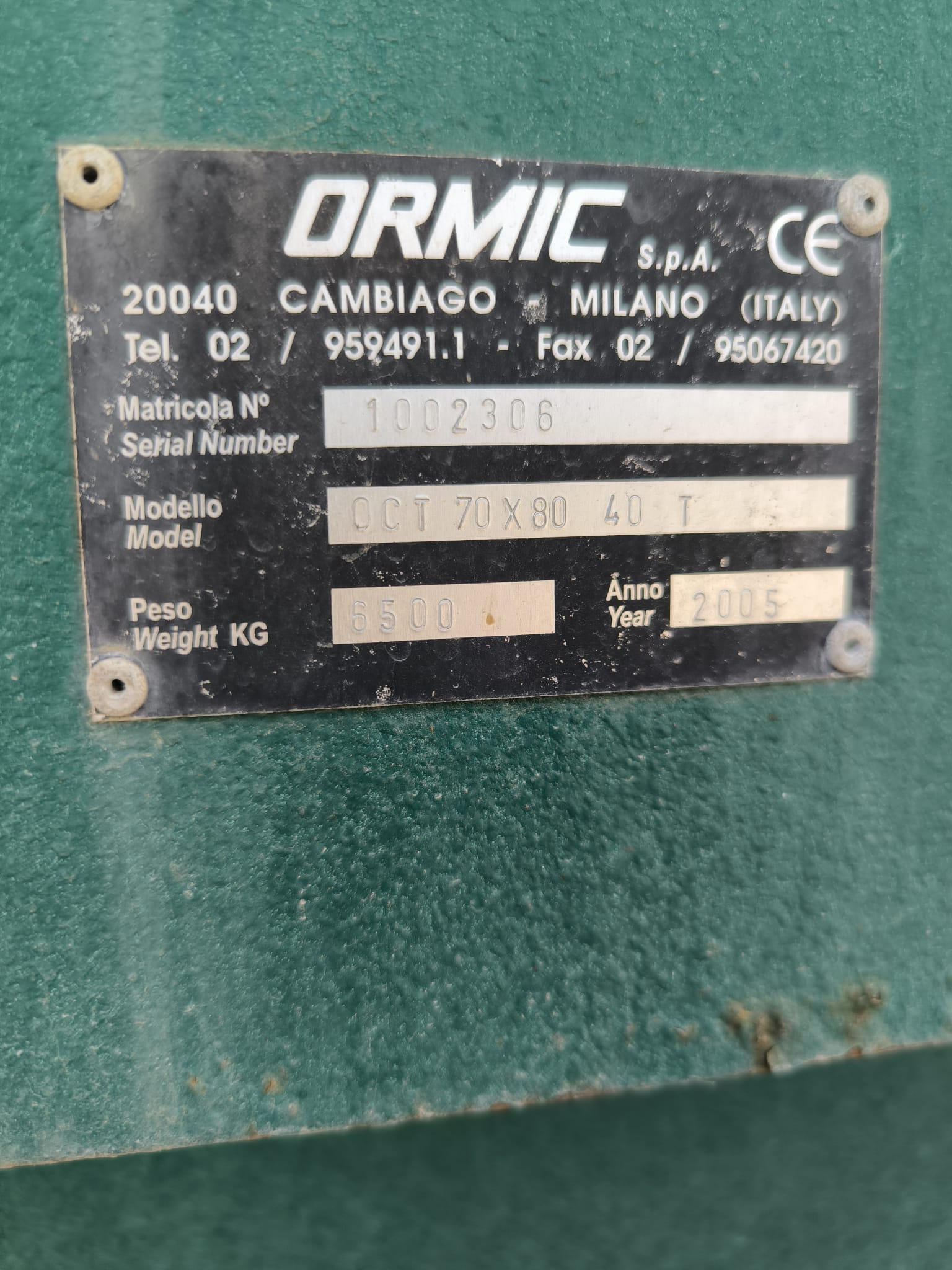 Pressa Imballatrice ORMIC 70x80 - 40T in vendita - foto 3