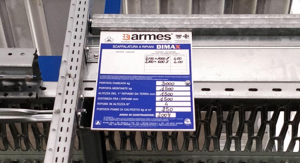 Scaffalatura metallica industriale ARMES in vendita - foto 3
