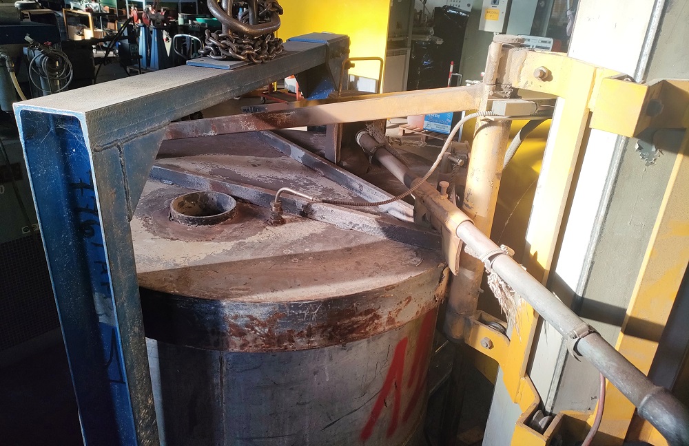 siviera/crogiolo con scalda siviera per fusione in vendita - foto 2