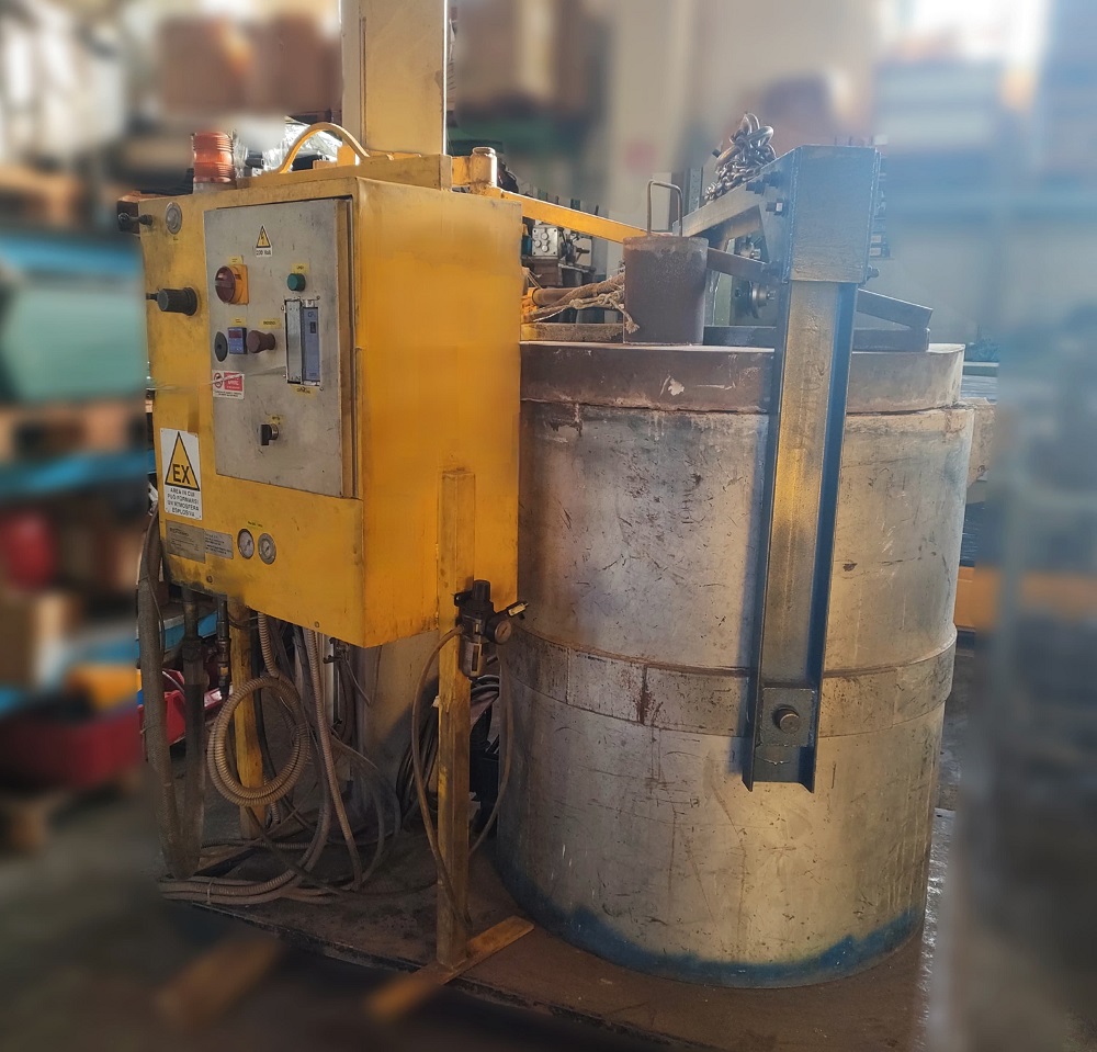 siviera/crogiolo con scalda siviera per fusione in vendita - foto 1