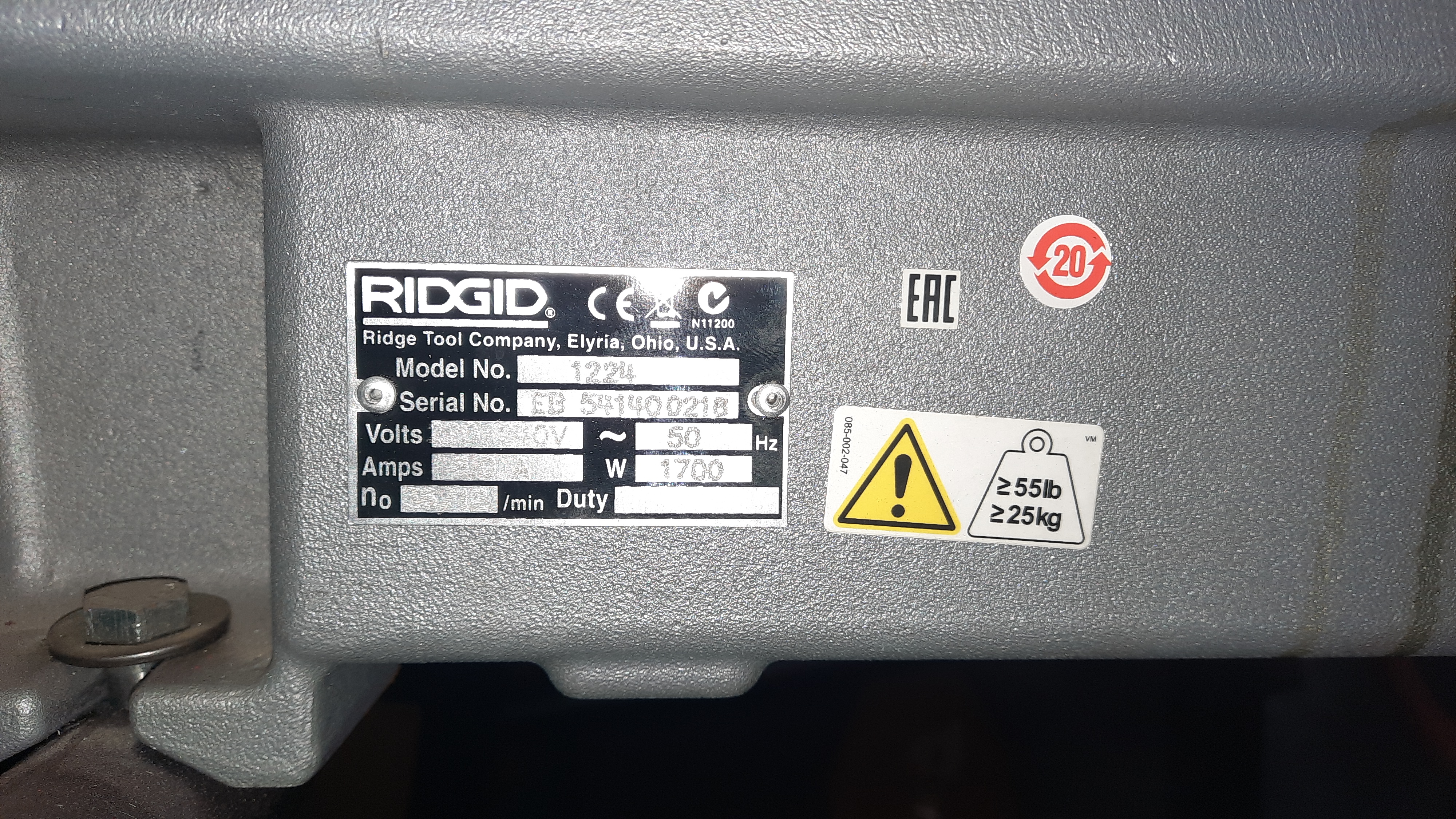 Filettatrice Ridgid mod.1224 in vendita - foto 3