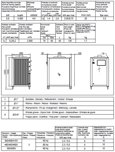 REFRIGERATORE D'ACQUA 7 KW in vendita - foto 1