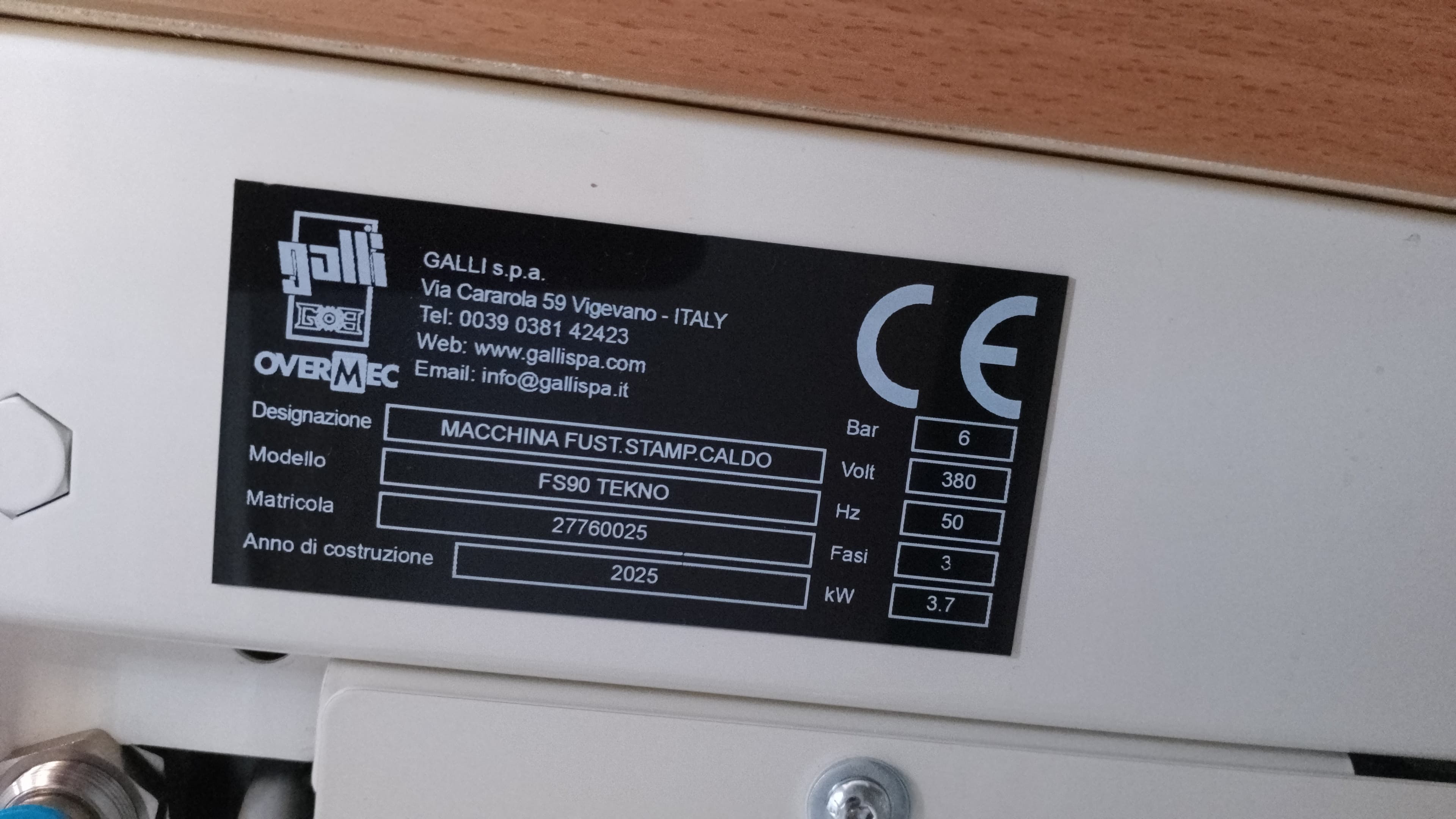 Stampatrice/fustellatrice GALLI FS90 TEKNO in vendita - foto 2