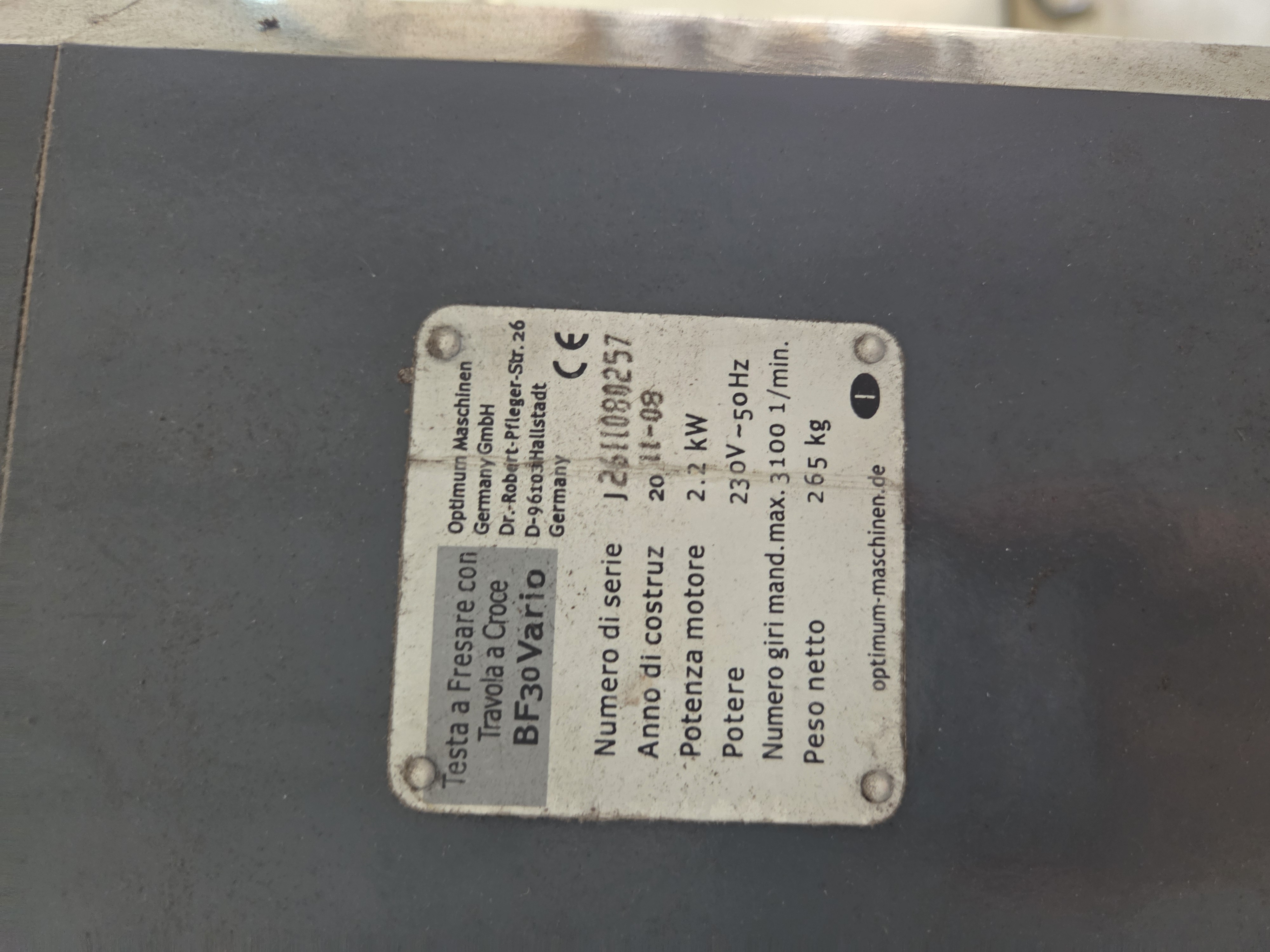 Trapano a colonna Optimum BF- 30 Vario in vendita - foto 2