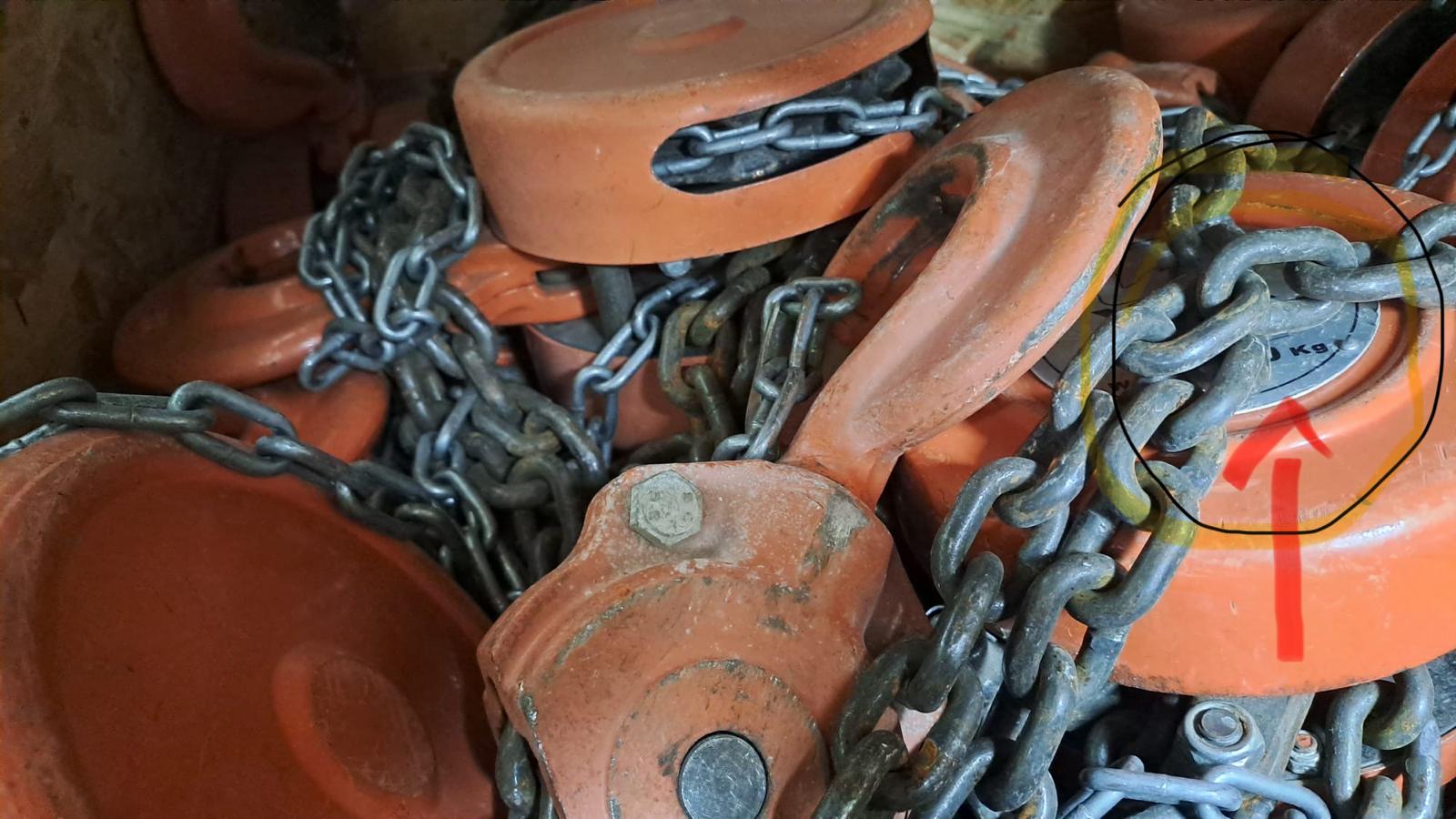 CAVALETTI CON PARANCHI A CATENA DA 3 TON  in vendita - foto 6