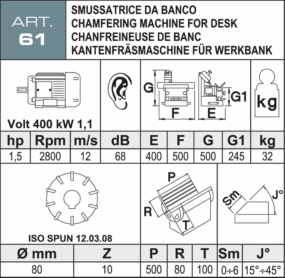 Smussatrice Aceti ART.61 Nuova in vendita - foto 2