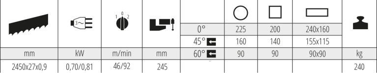 Segatrice manuale Mep PH 261-1 Nuova in vendita - foto 2